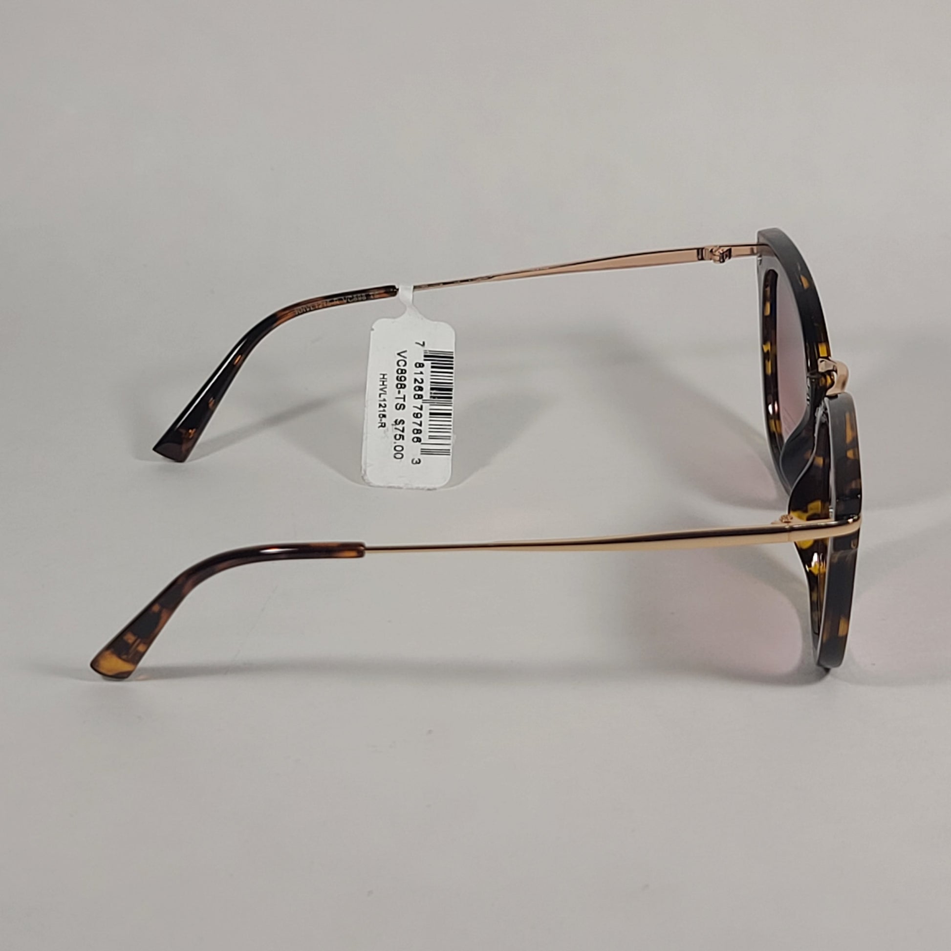 Vince Camuto Cat Eye Sunglasses Brown Tortoise Frame Brown Gradient Lens VC898 TS - Sunglasses