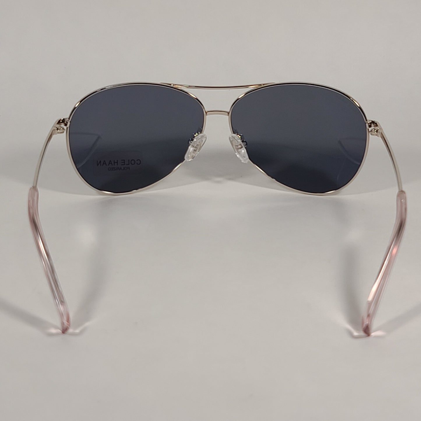 Cole Haan Aviator Polarized Sunglasses Rose Gold Purple Mirror Lens CH7032 771 ROSE GOLD WITH PURPLE FLASH - Sunglasses