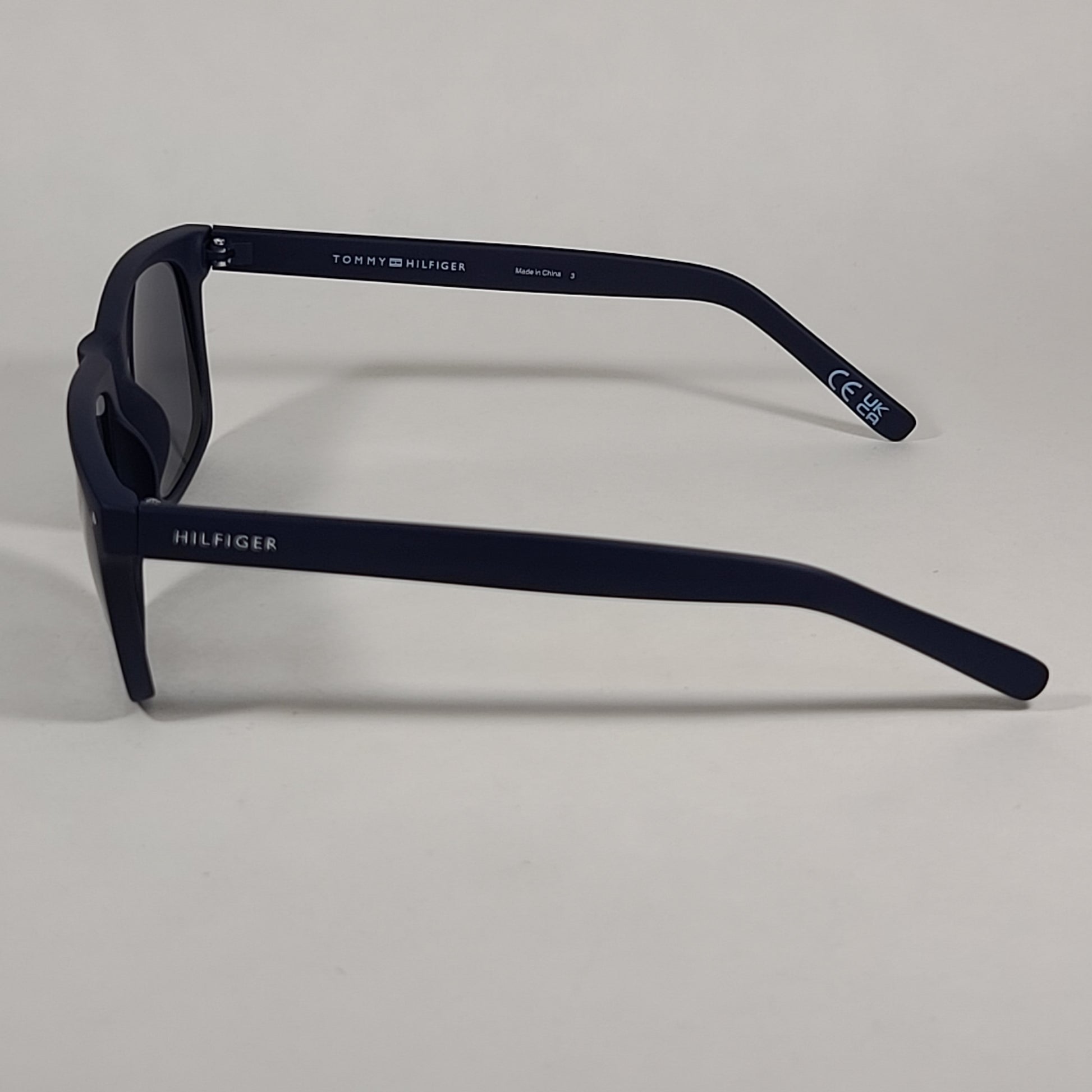 Tommy Hilfiger Hedwig Square Sunglasses Matte Dark Navy Blue Gray Lens HEDWIG MP OM536 - Sunglasses