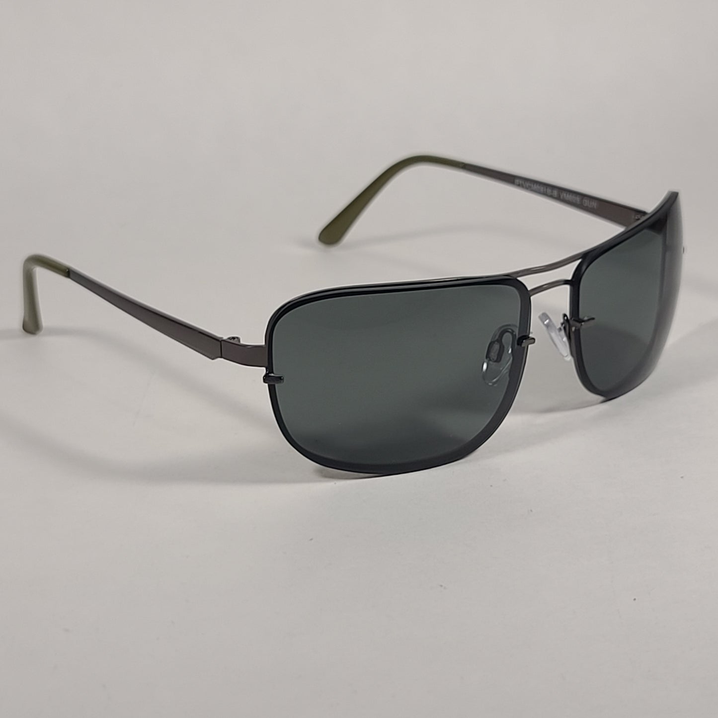 Vince Camuto Rimless Navigator Sunglasses Gunmetal Gray Lens VM605 GUN - Sunglasses