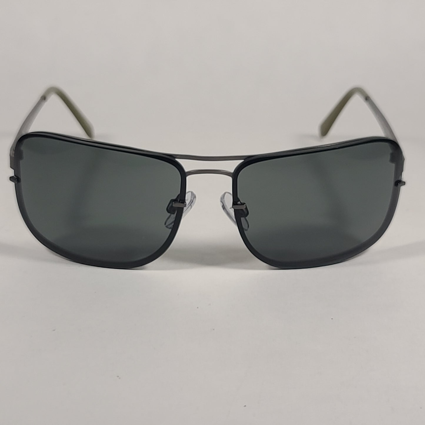 Vince Camuto Rimless Navigator Sunglasses Gunmetal Gray Lens VM605 GUN - Sunglasses