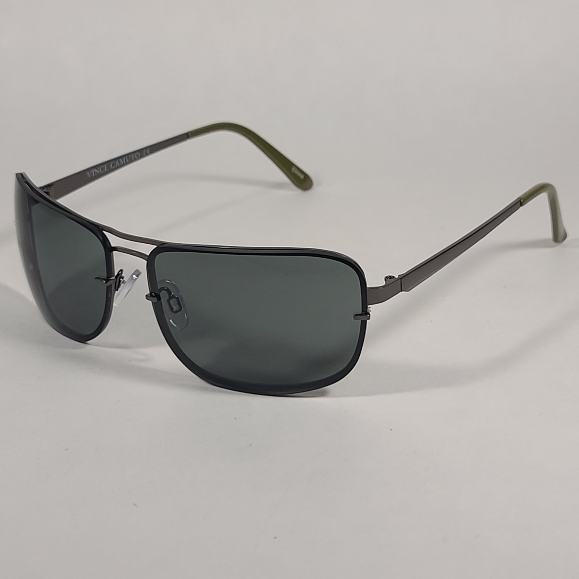 Vince Camuto Rimless Navigator Sunglasses Gunmetal Gray Lens VM605 GUN - Sunglasses