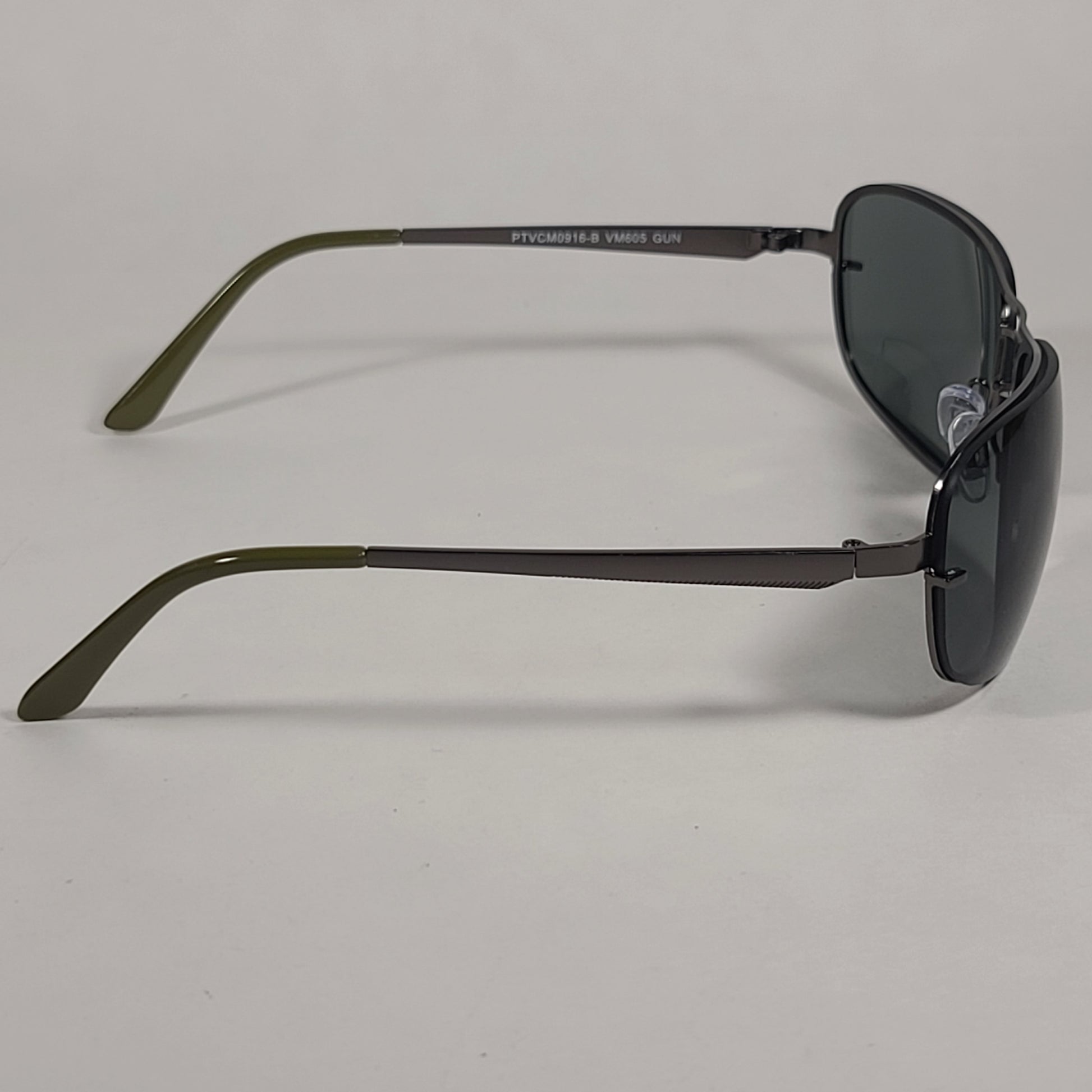 Vince Camuto Rimless Navigator Sunglasses Gunmetal Gray Lens VM605 GUN - Sunglasses