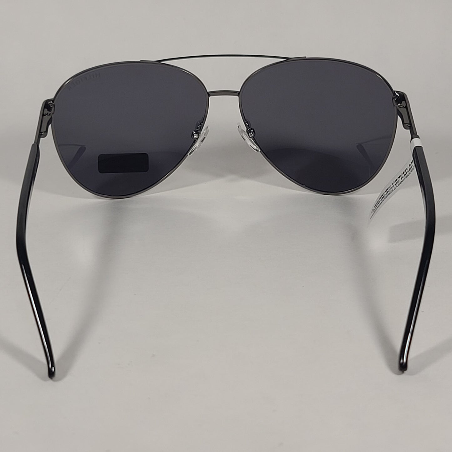 Tommy Hilfiger Lucas Aviator Pilot Sunglasses Gunmetal Black Frame Gray Tinted Lens LUCAS MM OU565P - Sunglasses