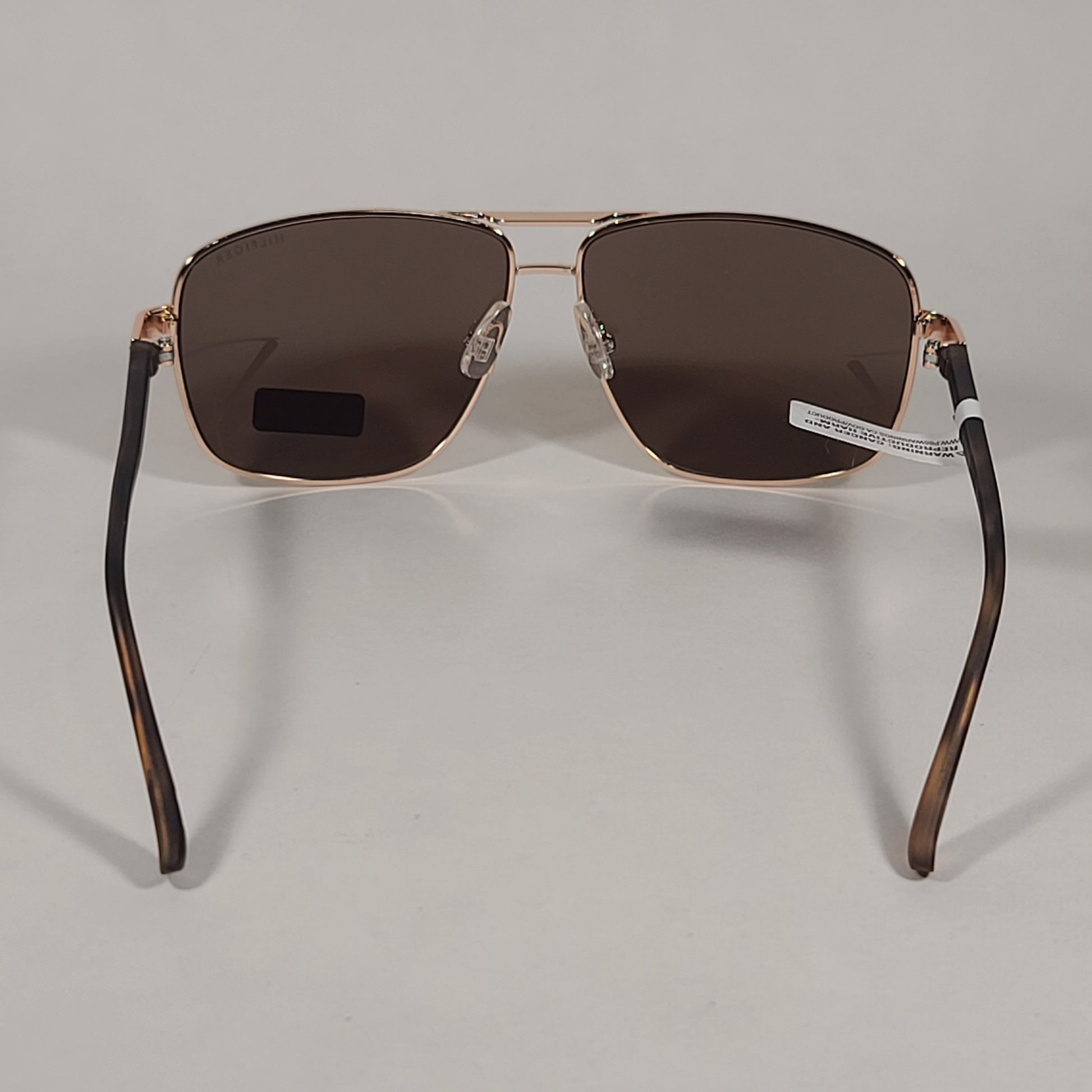 Tommy Hilfiger Percy Navigator Sunglasses Gold Brown Tortoise Frame Brown Lens PERCY MM OM528 - Sunglasses