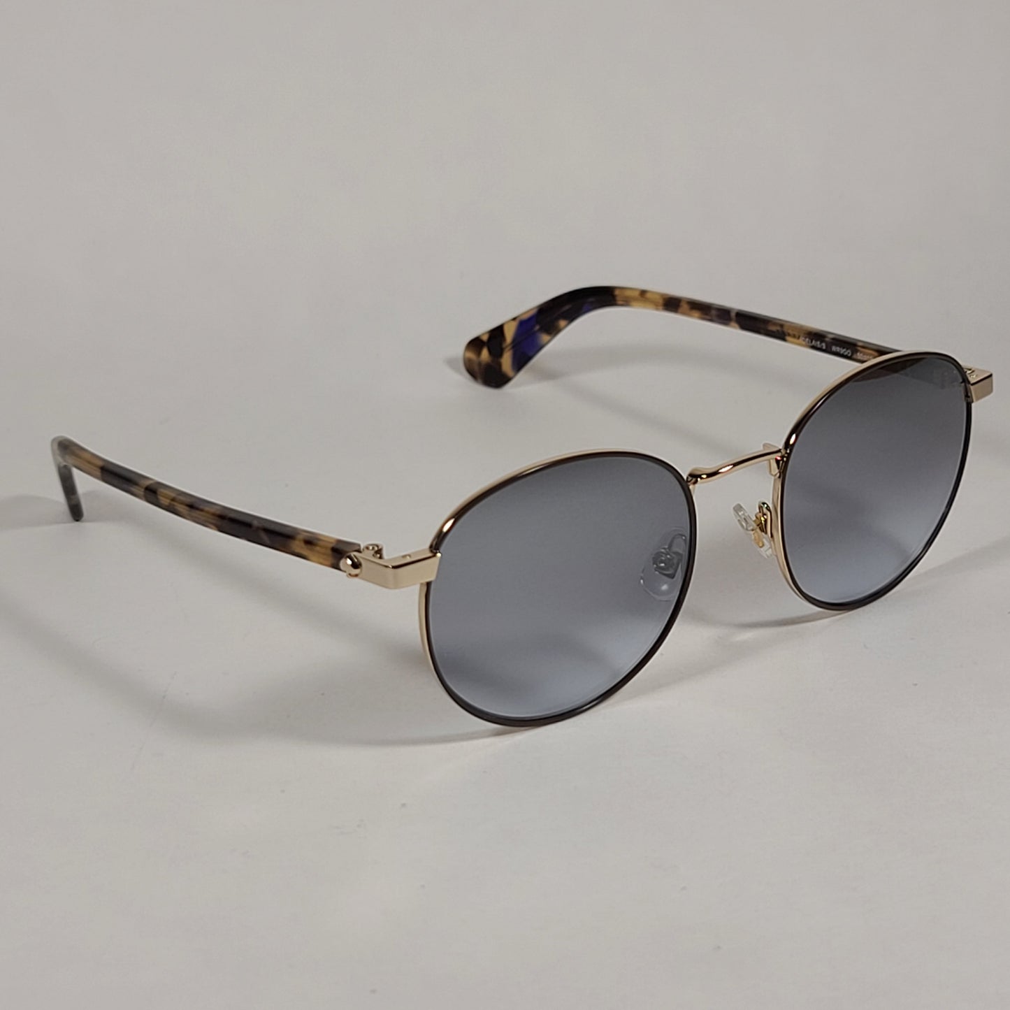 Kate Spade Adelais Pilot Sunglasses Brown Blue Tortoise Frame Gray Lens ADELAIS/S WR9GO - Sunglasses