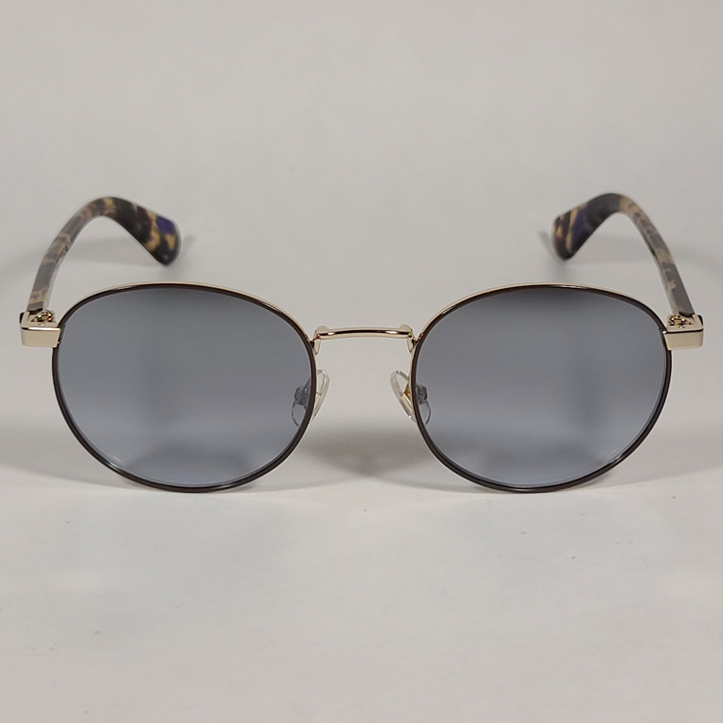 Kate Spade Adelais Pilot Sunglasses Brown Blue Tortoise Frame Gray Lens ADELAIS/S WR9GO - Sunglasses