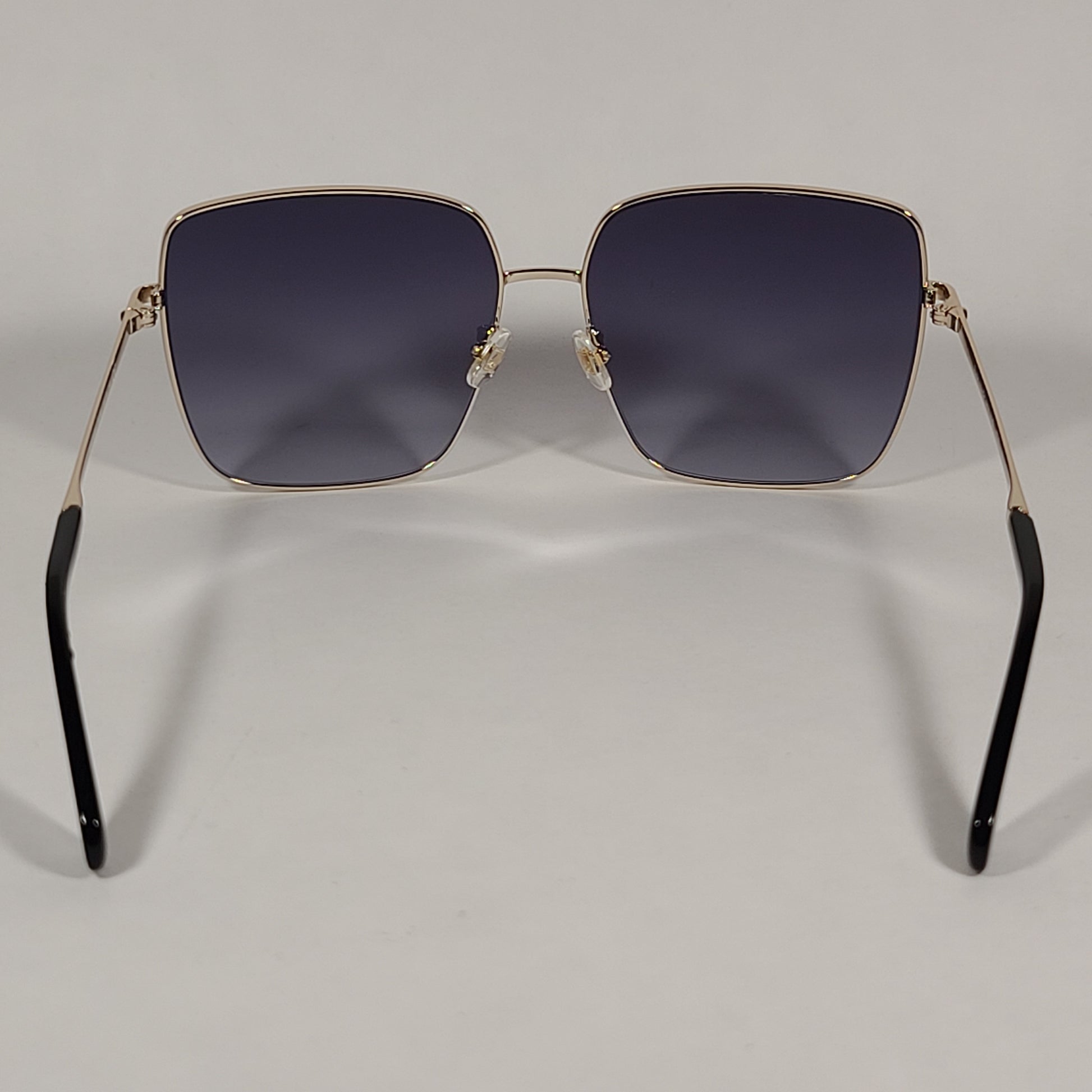 Kate Spade Fenton Square Sunglasses Gold Black Frame Gray Gradient Lens FENTON/S 8079O - Sunglasses