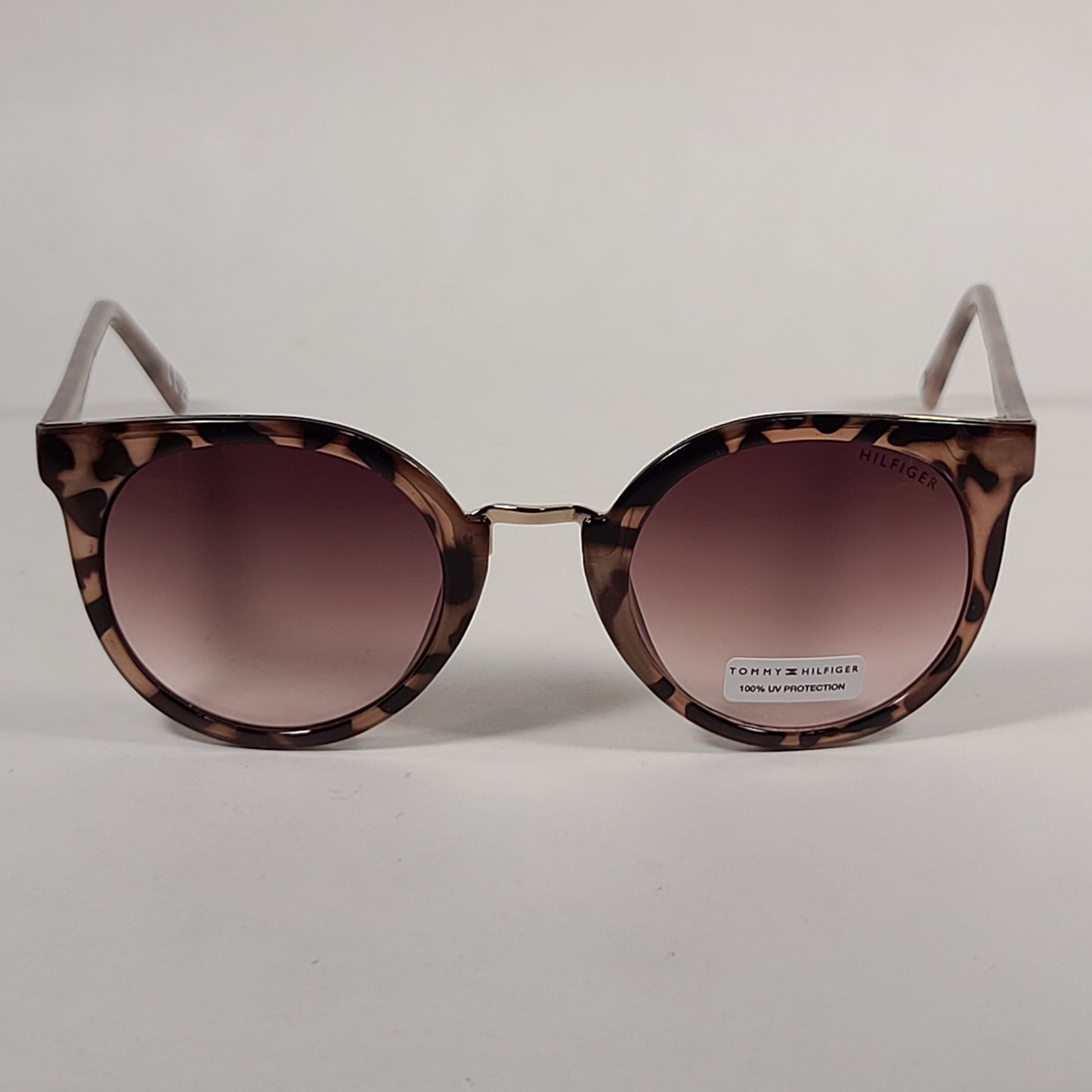 Tommy Hilfiger Hope Round Sunglasses Milk Tortoise Brown Gradient Lens HOPE WP OL511 - Sunglasses