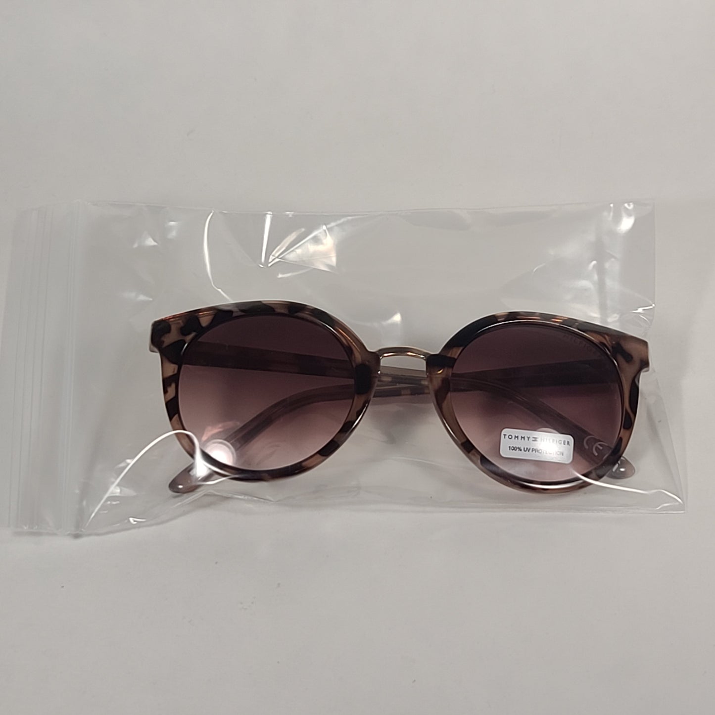 Tommy Hilfiger Hope Round Sunglasses Milk Tortoise Brown Gradient Lens HOPE WP OL511 - Sunglasses