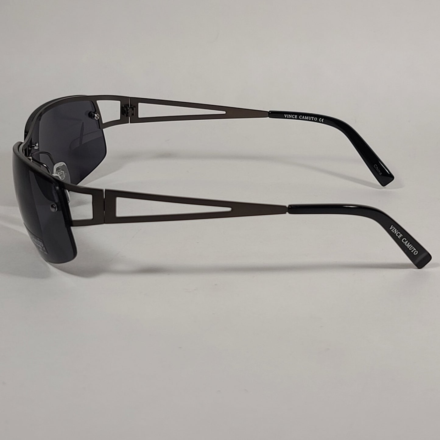 Vince Camuto Rimless Wrap Sunglasses Gunmetal Gray Lens VM611 GUN - Sunglasses