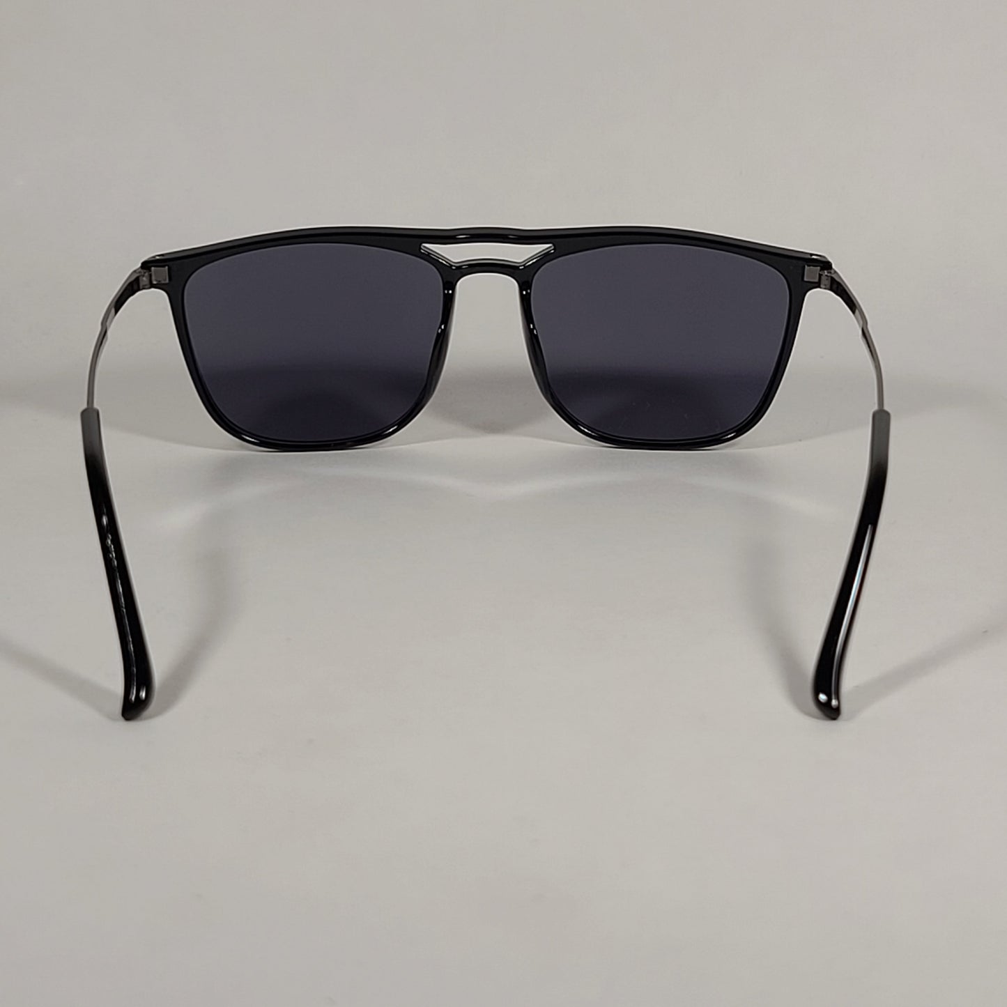 Vince Camuto Rectangle Sunglasses Black And Gunmetal Frame Gray Tinted Lens VM620 OX - Sunglasses