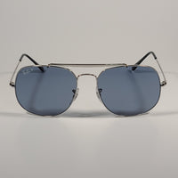 Ray-Ban The General Polarized Aviator Sunglasses Silver Frame Gray Len