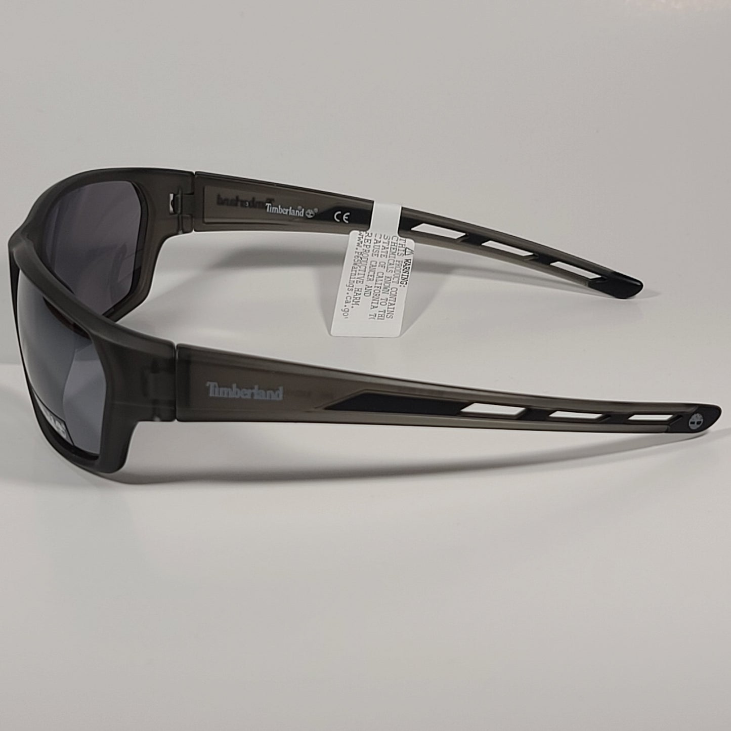 Timberland Wrap Sunglasses Matte Gray Frame Gray Tinted Lens TB7236 02C - Sunglasses