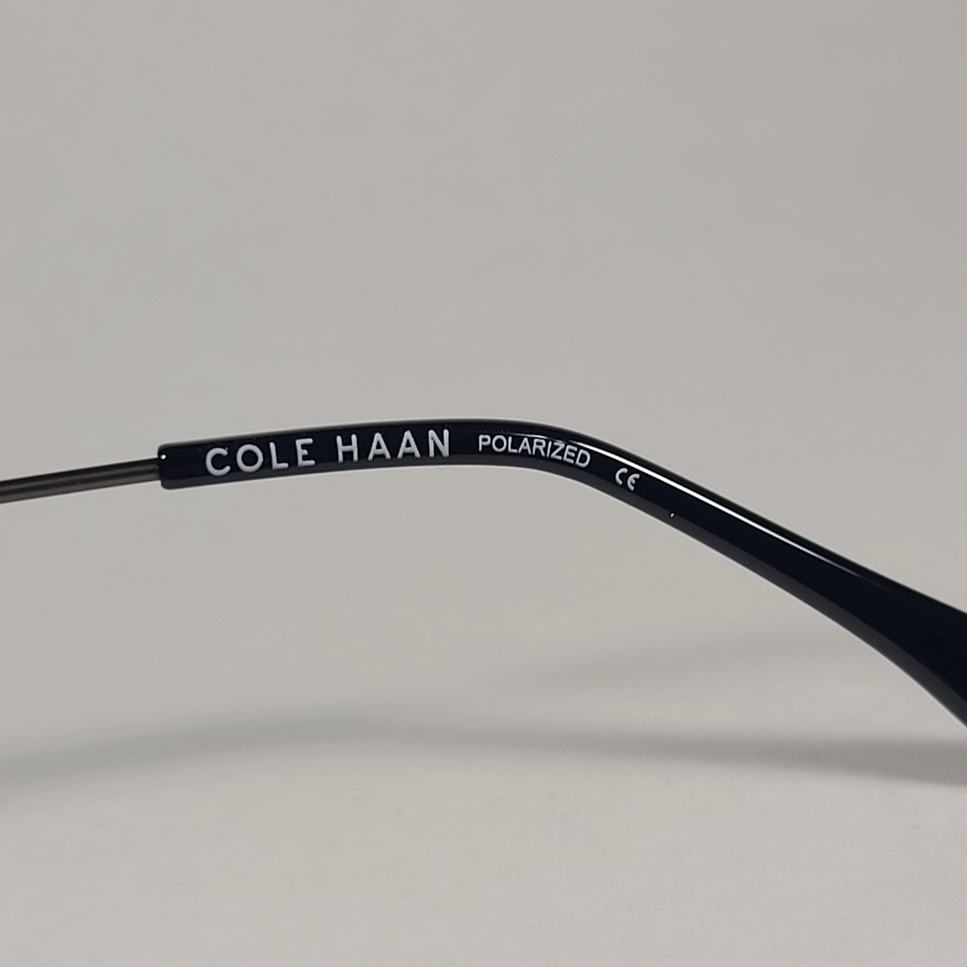 Cole Haan CH8501 033 Polarized Hexagon Sunglasses Gunmetal Frame Blue Gray Gradient Lens - Sunglasses