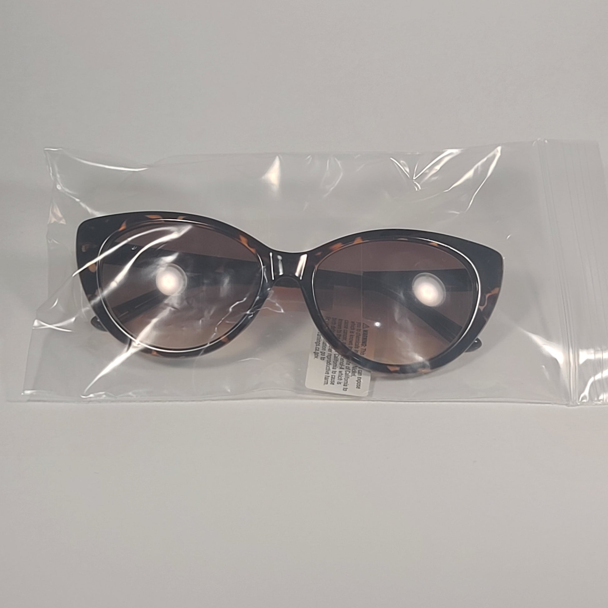 Calvin Klein Cat Eye Sunglasses CK20515S 235 Brown Tortoise Frame Brown Gradient Lens - Sunglasses