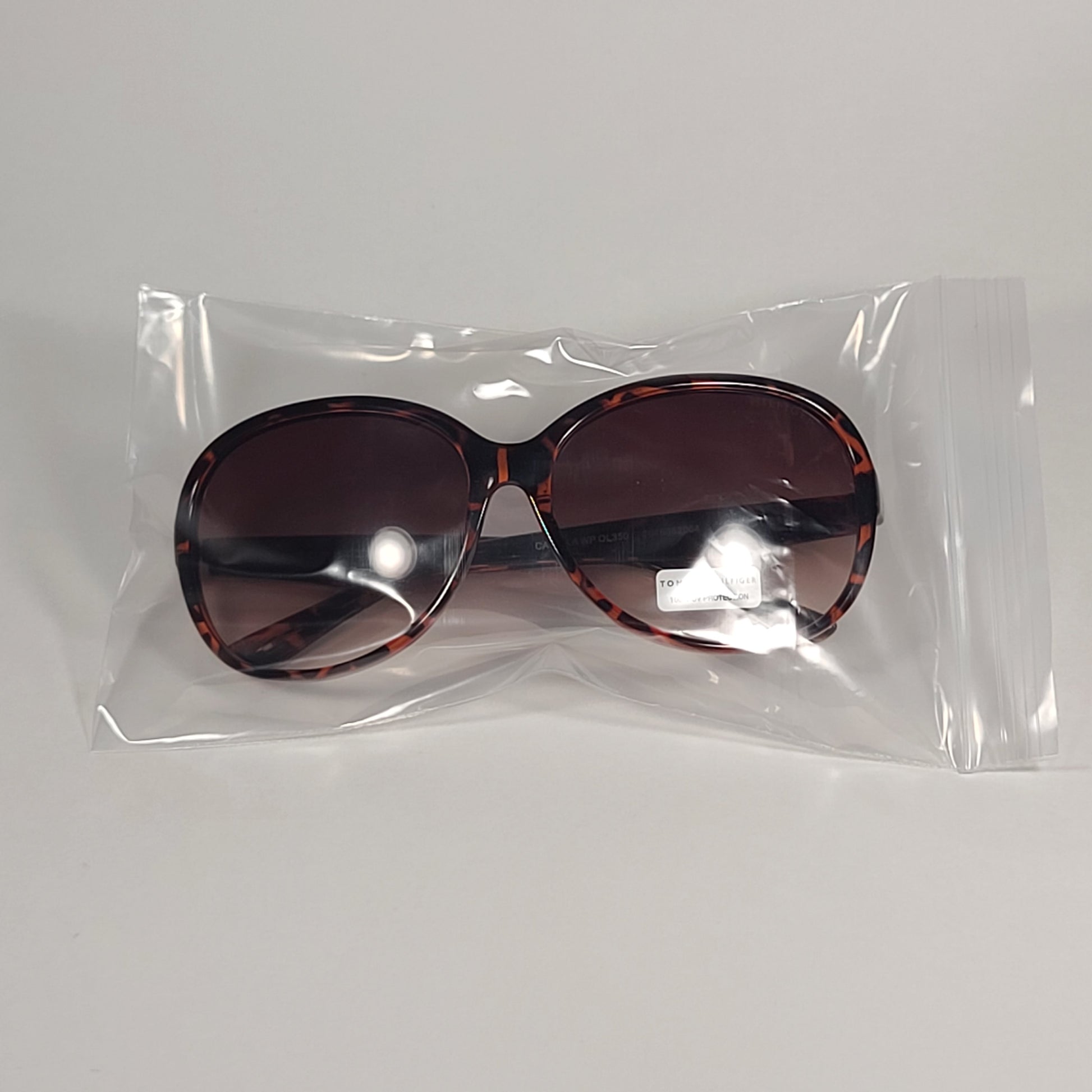 Tommy Hilfiger Camilla Oversize Sunglasses Brown Tortoise Gradient Lens CAMILLA WP OL350 - Sunglasses