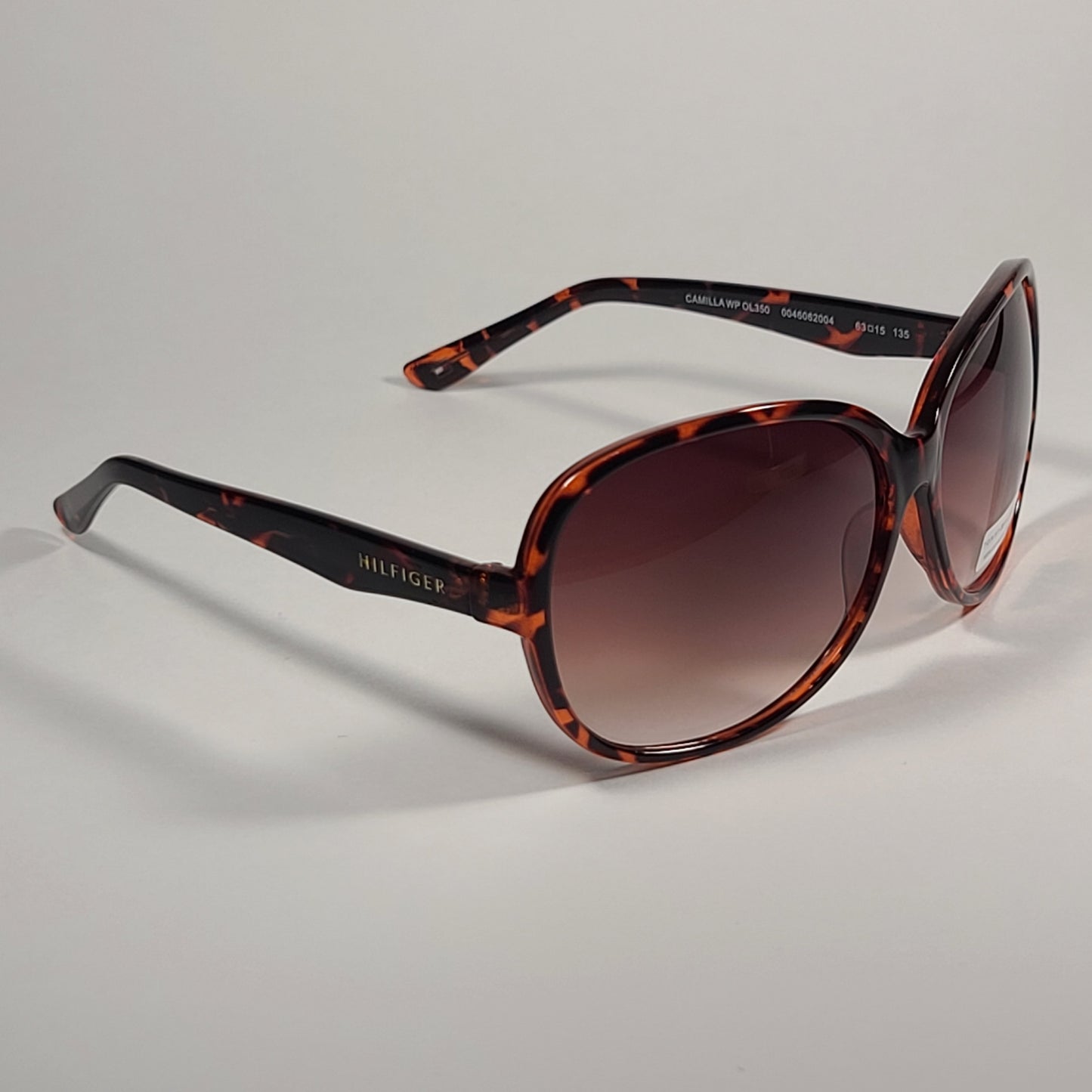 Tommy Hilfiger Camilla Oversize Sunglasses Brown Tortoise Gradient Lens CAMILLA WP OL350 - Sunglasses