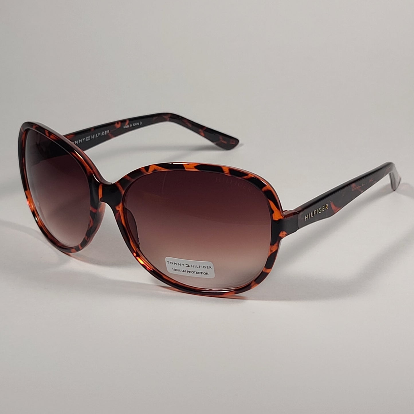 Tommy Hilfiger Camilla Oversize Sunglasses Brown Tortoise Gradient Lens CAMILLA WP OL350 - Sunglasses
