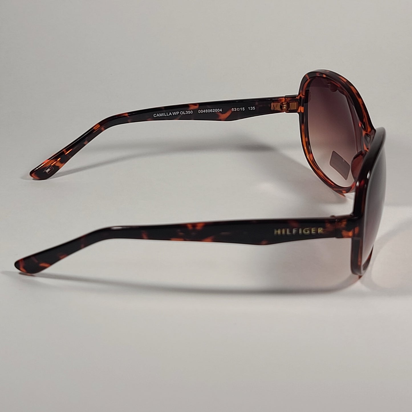 Tommy Hilfiger Camilla Oversize Sunglasses Brown Tortoise Gradient Lens CAMILLA WP OL350 - Sunglasses