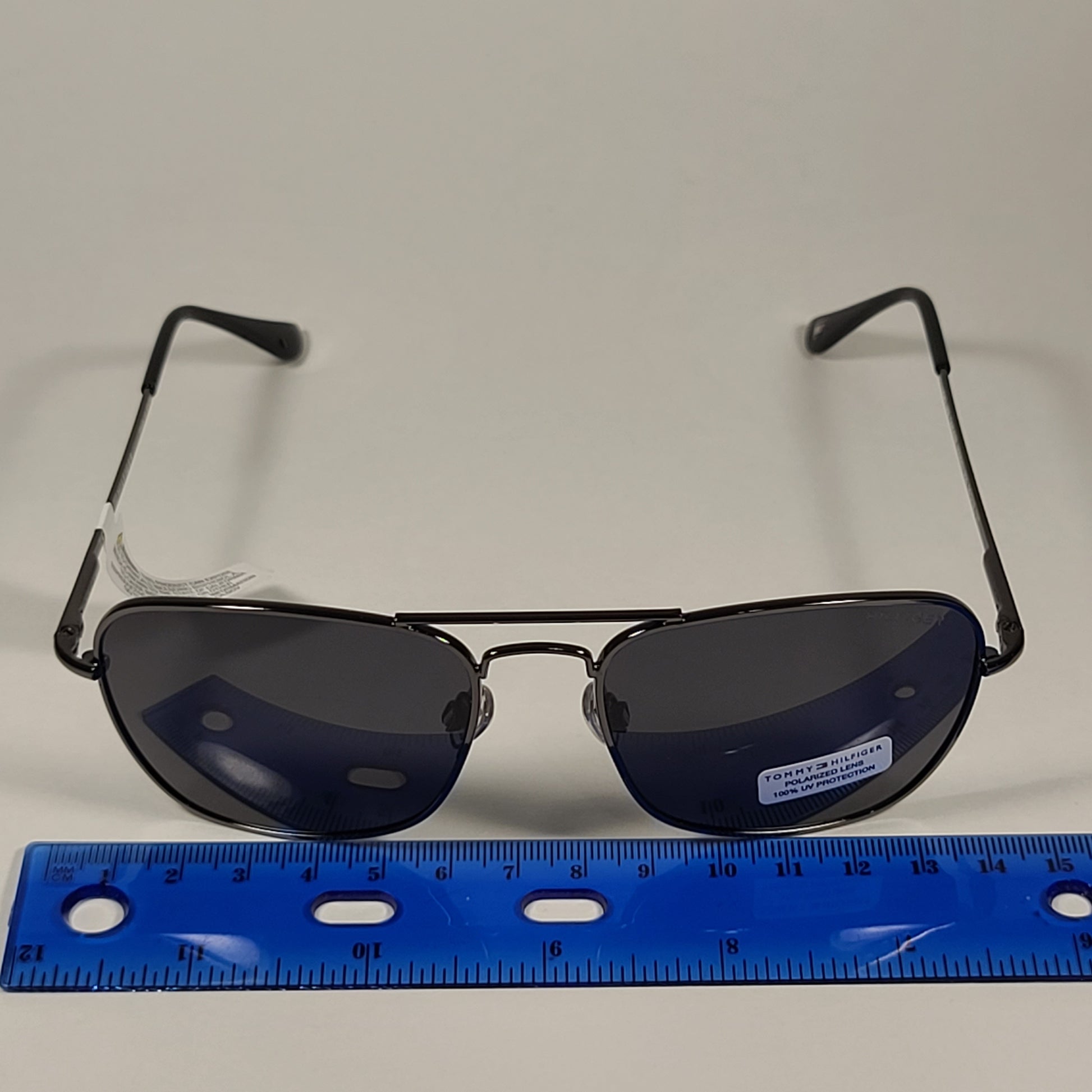 Tommy Hilfiger Loki Navigator Polarized Sunglasses Gunmetal Frame Gray Lens LOKI MM OM568P - Sunglasses