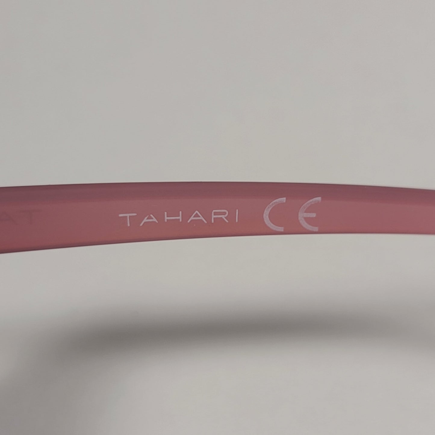 Tahari Butterfly Sunglasses Red Rose Frame Pink Gray Gradient Lens TH805 RSIV - Sunglasses