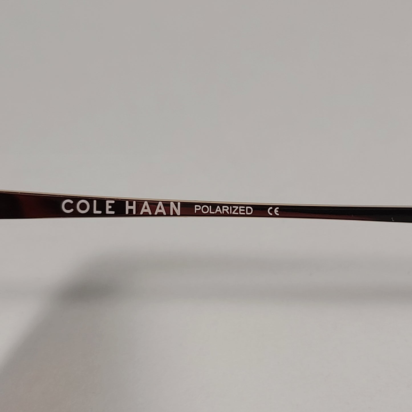 Cole Haan CH8507 215 Polarized Key Hole Sunglasses Matte Tortoise And Gold Frame Brown Lens - Sunglasses