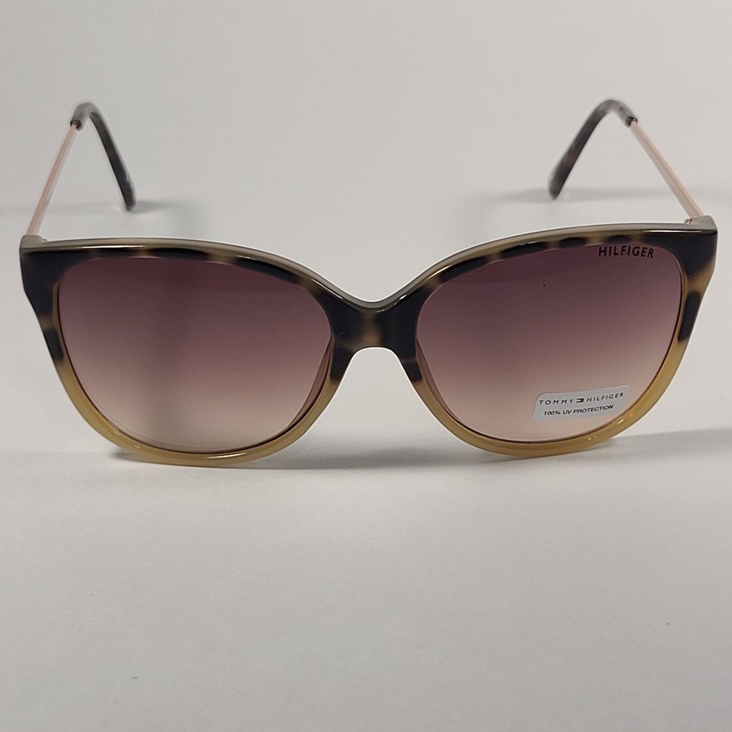 Tommy Hilfiger Nala Sunglasses Milk Tortoise And Copper Gold Frame Brown Gradient Lens NALA WP OL557 - Sunglasses