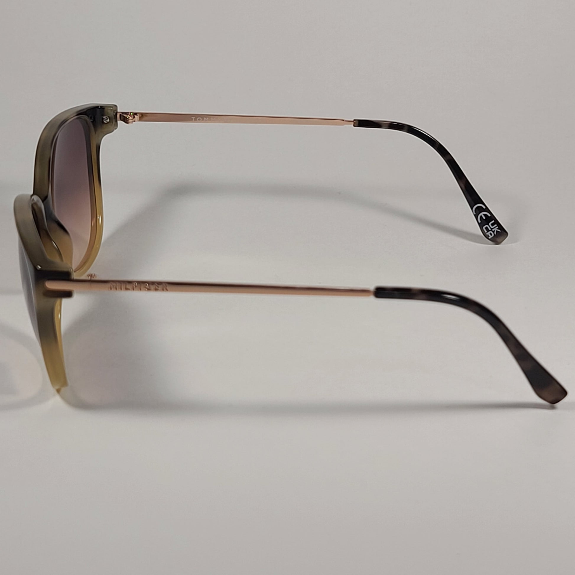 Tommy Hilfiger Nala Sunglasses Milk Tortoise And Copper Gold Frame Brown Gradient Lens NALA WP OL557 - Sunglasses