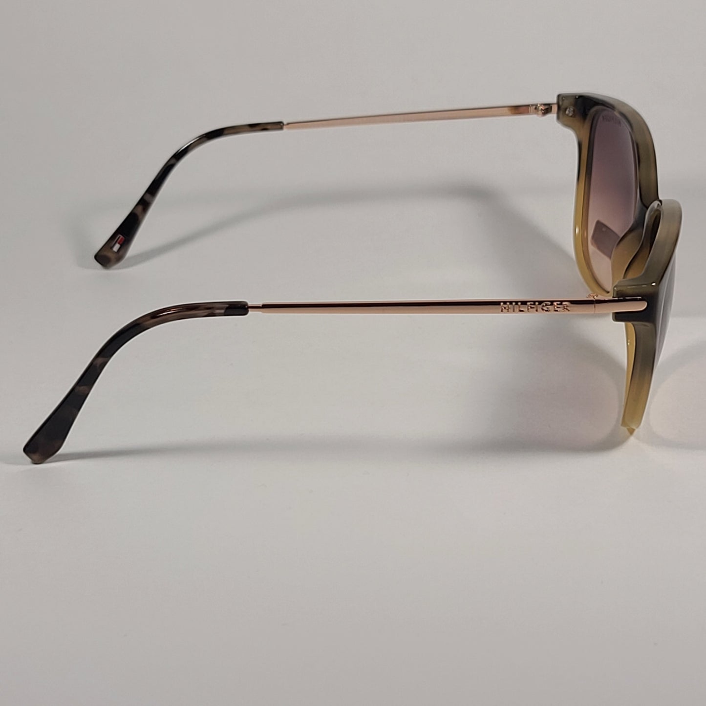 Tommy Hilfiger Nala Sunglasses Milk Tortoise And Copper Gold Frame Brown Gradient Lens NALA WP OL557 - Sunglasses