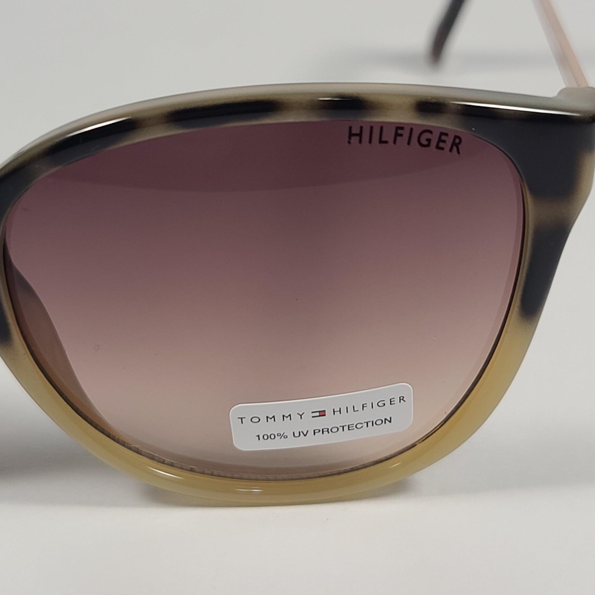 Tommy Hilfiger Nala Sunglasses Milk Tortoise And Copper Gold Frame Brown Gradient Lens NALA WP OL557 - Sunglasses