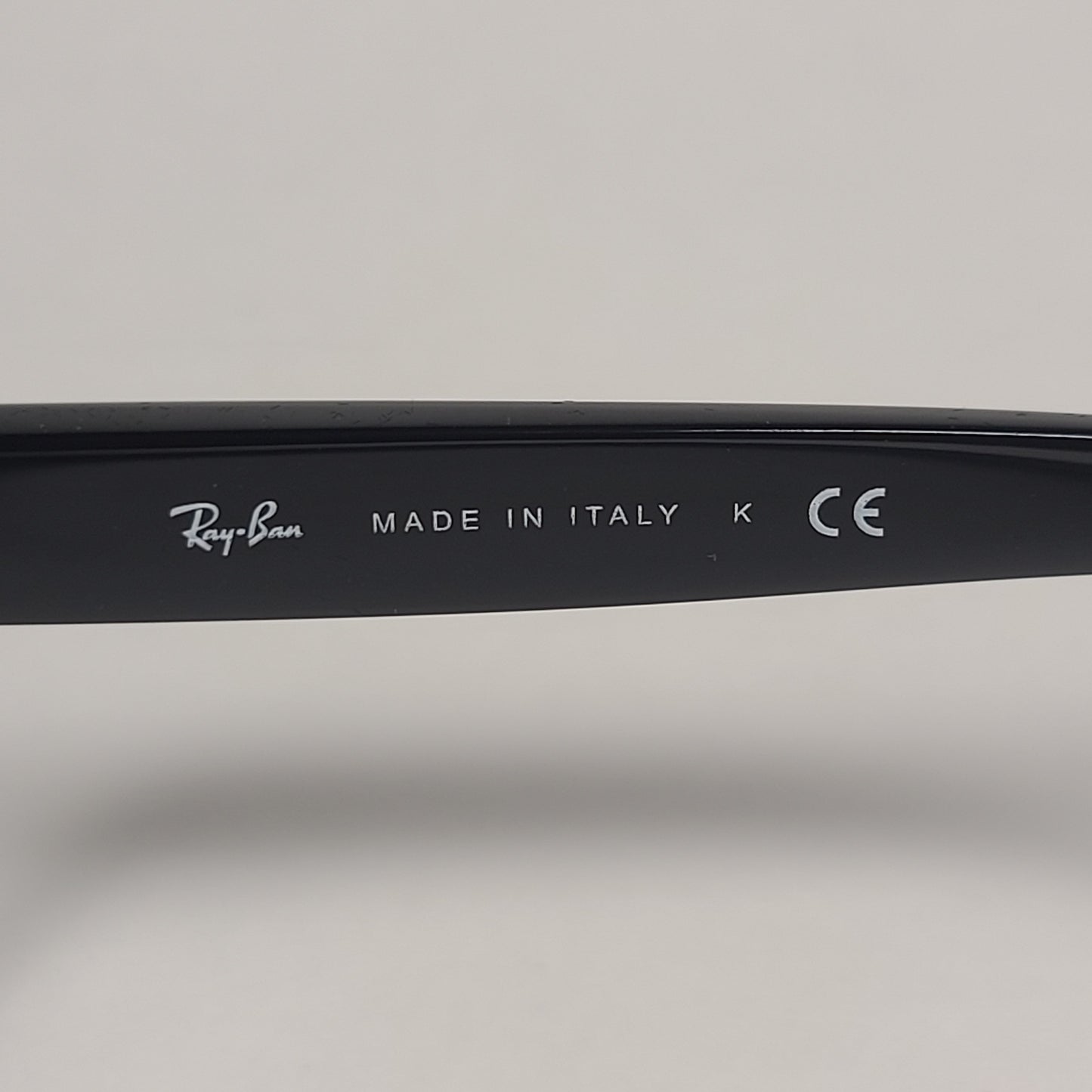 Ray-Ban Highstreet Square Sunglasses Shiny Black Frame Light Gray Gradient Lens RB4216 601/11 - Sunglasses