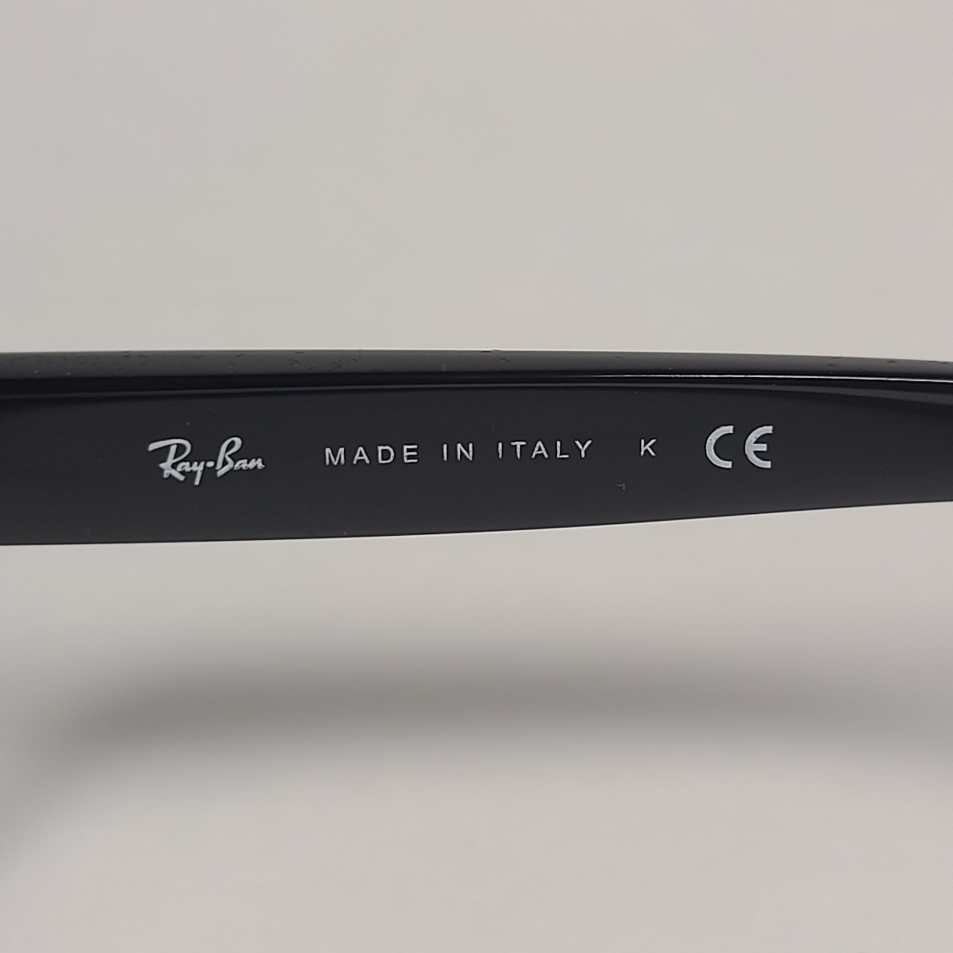 Ray-Ban Highstreet Square Sunglasses Shiny Black Frame Light Gray Gradient Lens RB4216 601/11 - Sunglasses