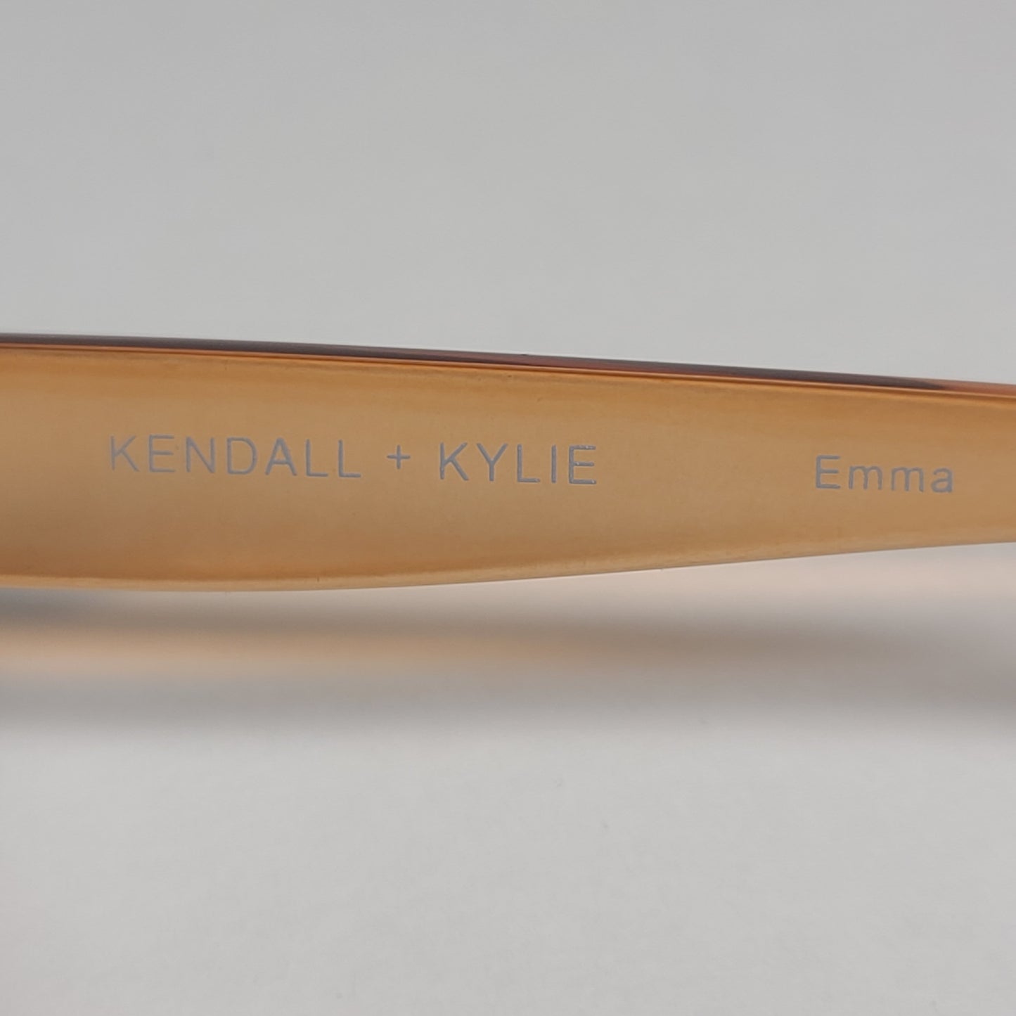 Kendall + Kylie Emma Cat Eye Sunglasses Tan Crystal Frame Brown Lens KK5109 708 - Sunglasses