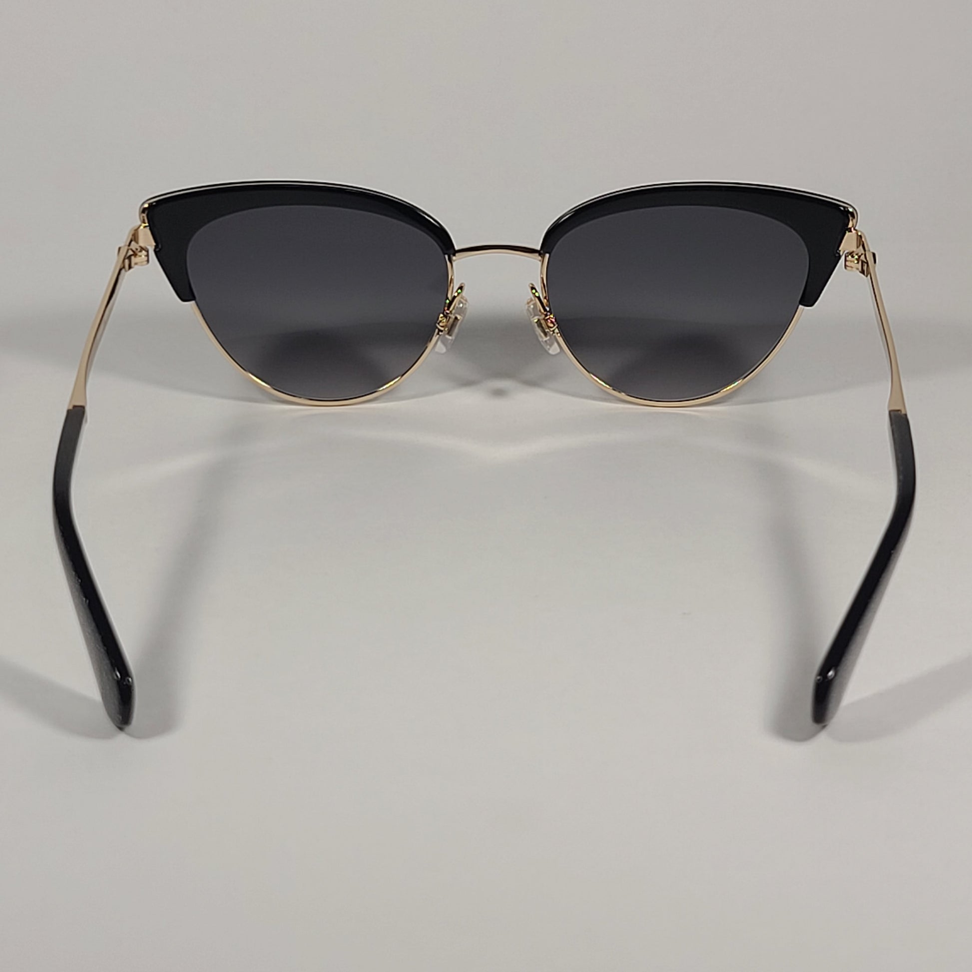 Kate Spade Jahnam Cat Eye Sunglasses Gold Black Glitter Gray Gradient Lens JAHNAM/S 8079O - Sunglasses