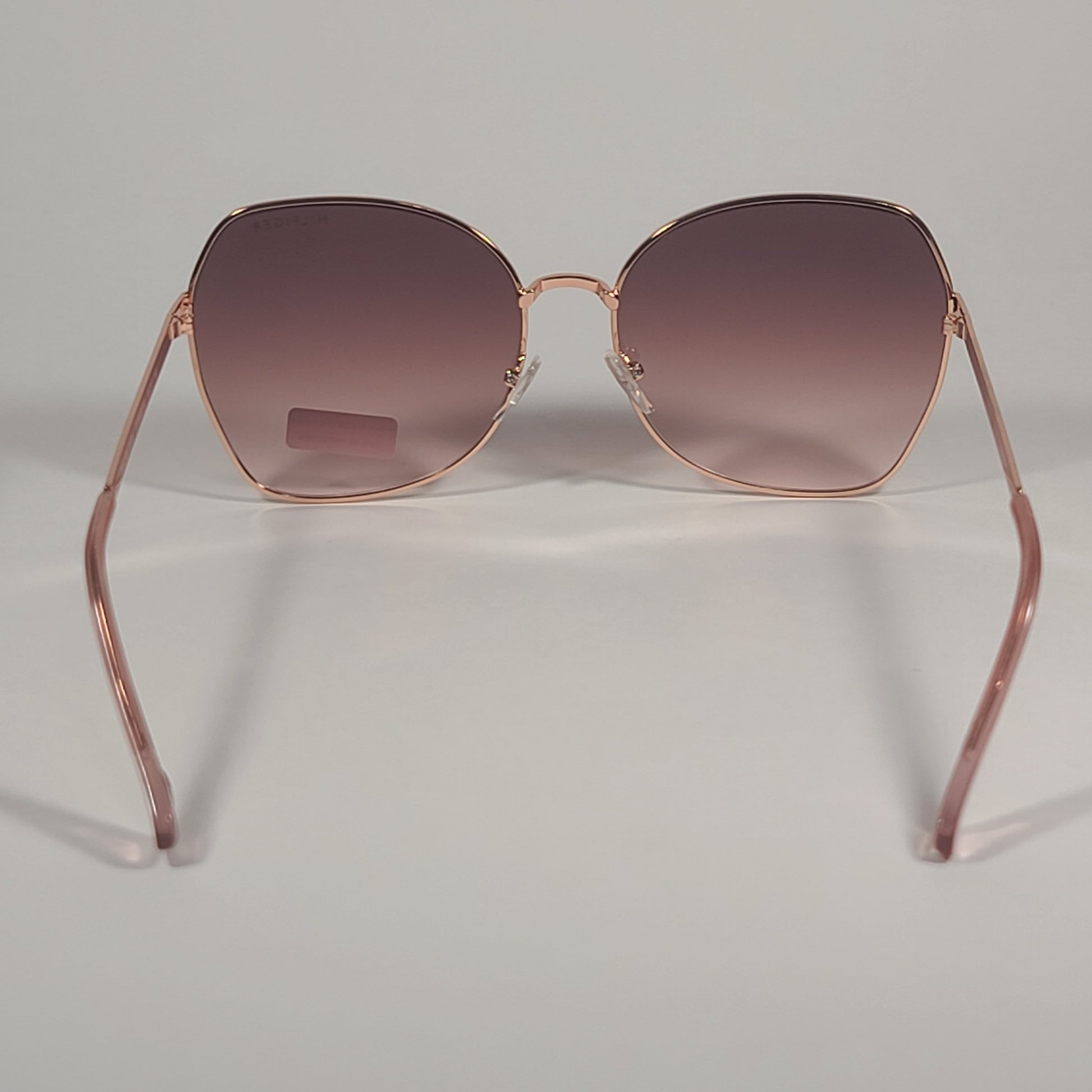 Tommy Hilfiger Dua Butterfly Sunglasses Rose Gold Brown Gradient Lens DUA WM OL564 - Sunglasses