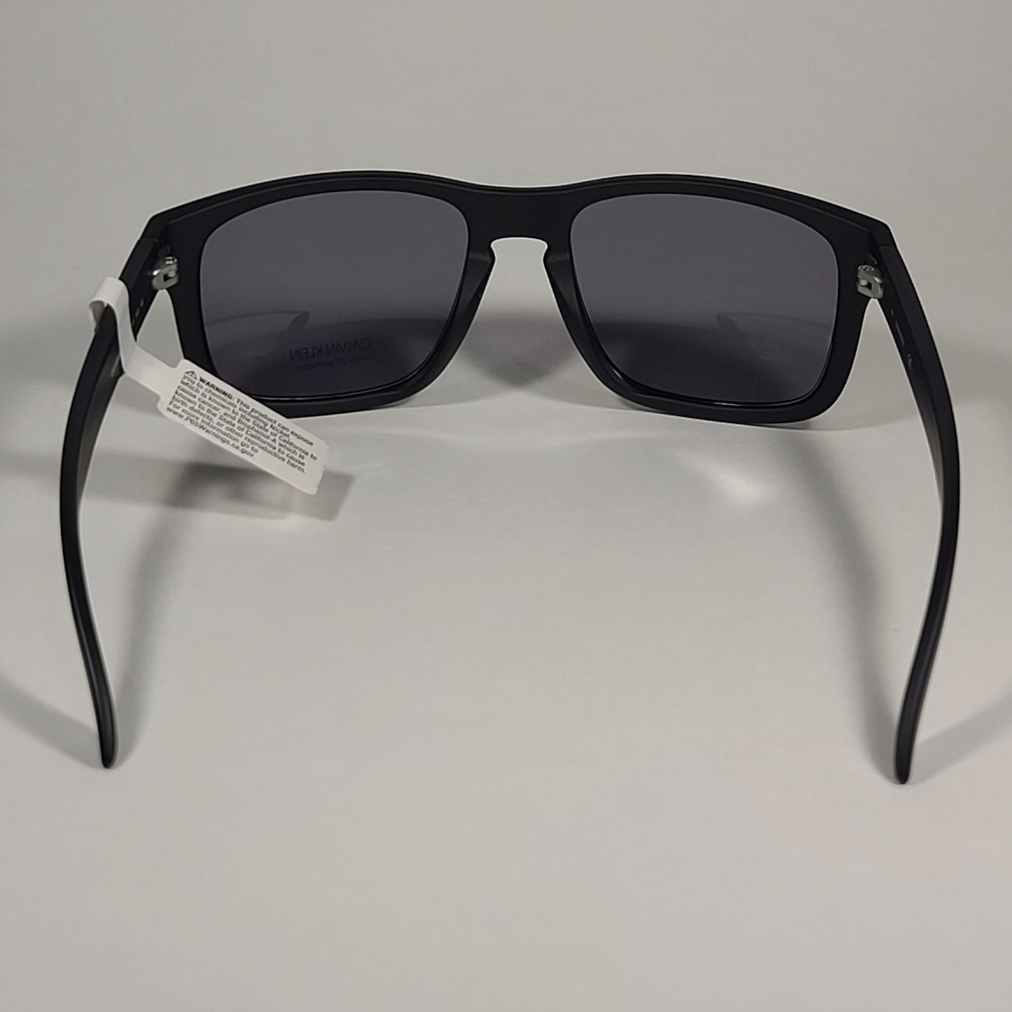 Calvin Klein Rectangle Sunglasses CK19566S 001 Matte Black Gray Lens - Sunglasses