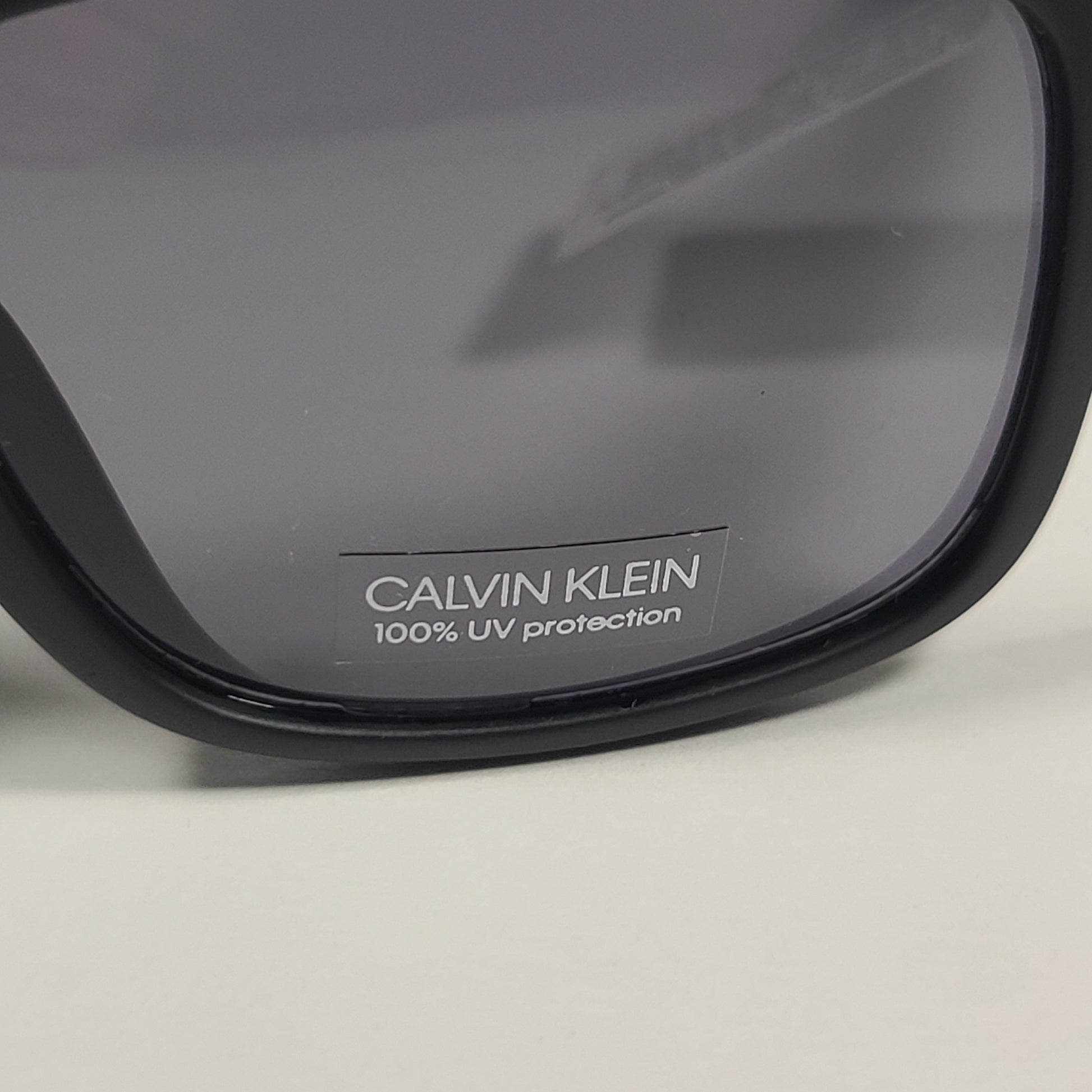 Calvin Klein Rectangle Sunglasses CK19566S 001 Matte Black Gray Lens - Sunglasses