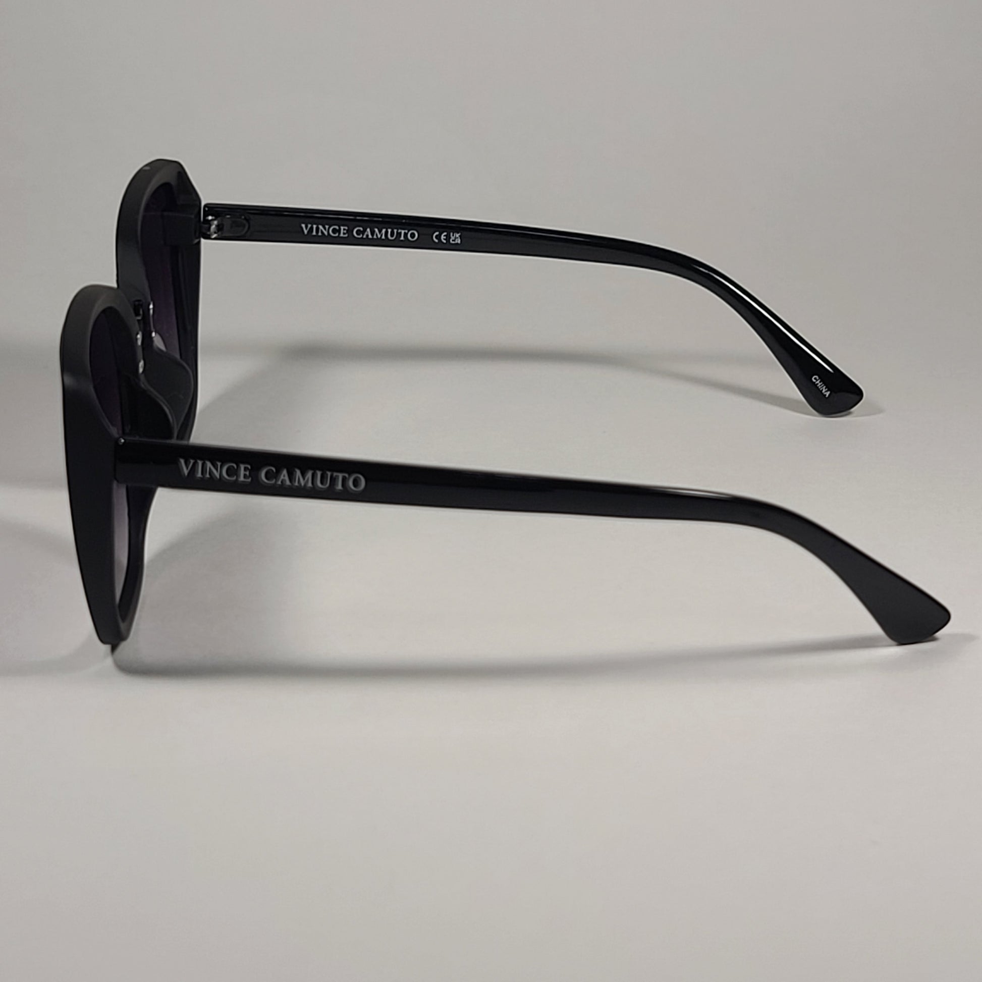 Vince Camuto Oversize Sunglasses Shiny Black Gray Gradient VC975 OX - Sunglasses