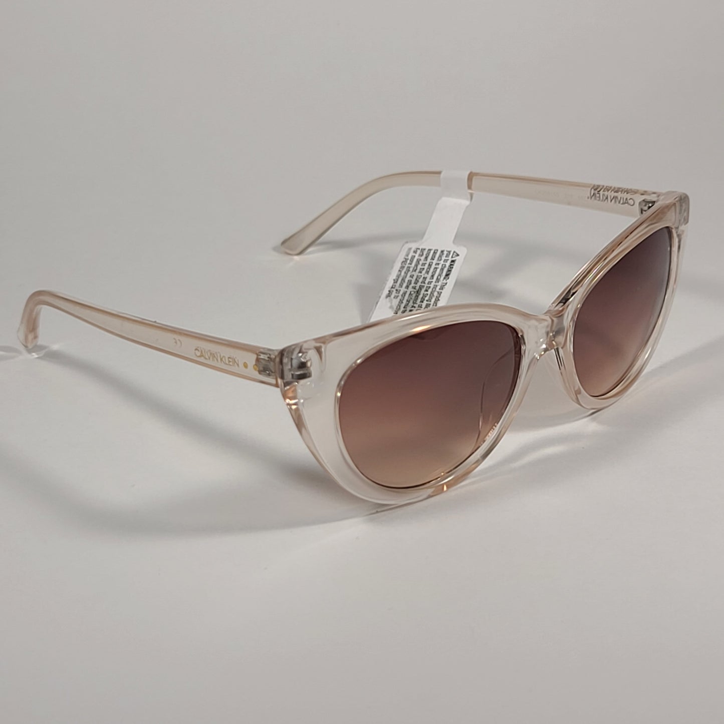 Calvin Klein Cat Eye Sunglasses CK20515S 270 Tan Crystal Brown Gradient Lens - Sunglasses