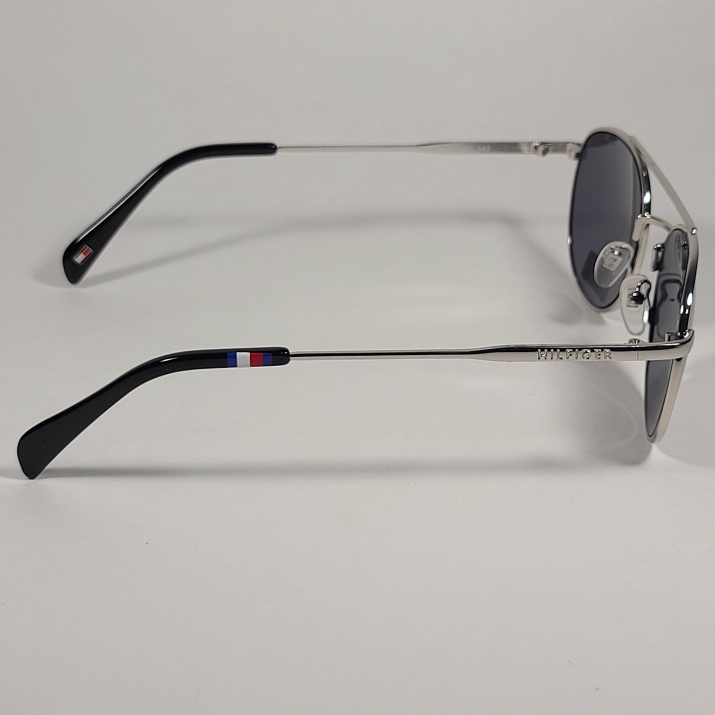 Tommy Hilfiger Dara Round Sunglasses Silver Tone Metal Frame Gray Tinted Lens DARA MM OM413 - Sunglasses