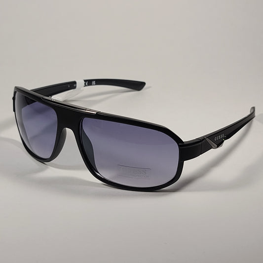 Guess Navigator Sport Sunglasses Matte Black Frame Smoke Gradient Lens GF0189 02W - Sunglasses