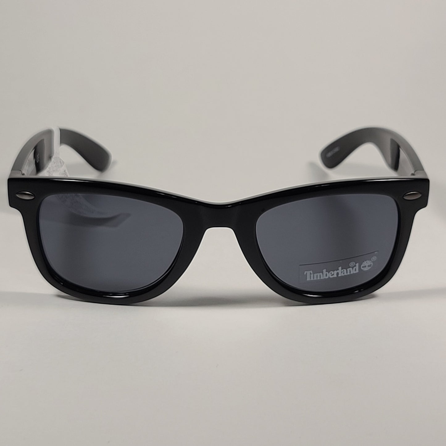 Timberland Square Sunglasses Shiny Black Frame Gray Lens TB7156 02A - Sunglasses