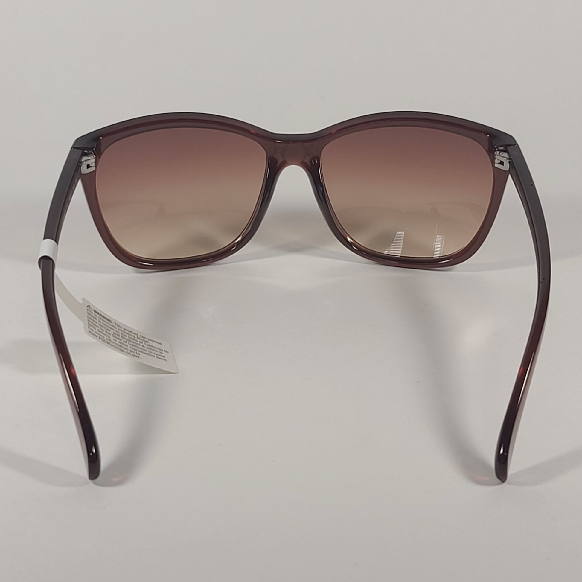 Calvin Klein CK19565S 210 Cat Eye Sunglasses Brown Frame Brown Gradient Lens - Sunglasses