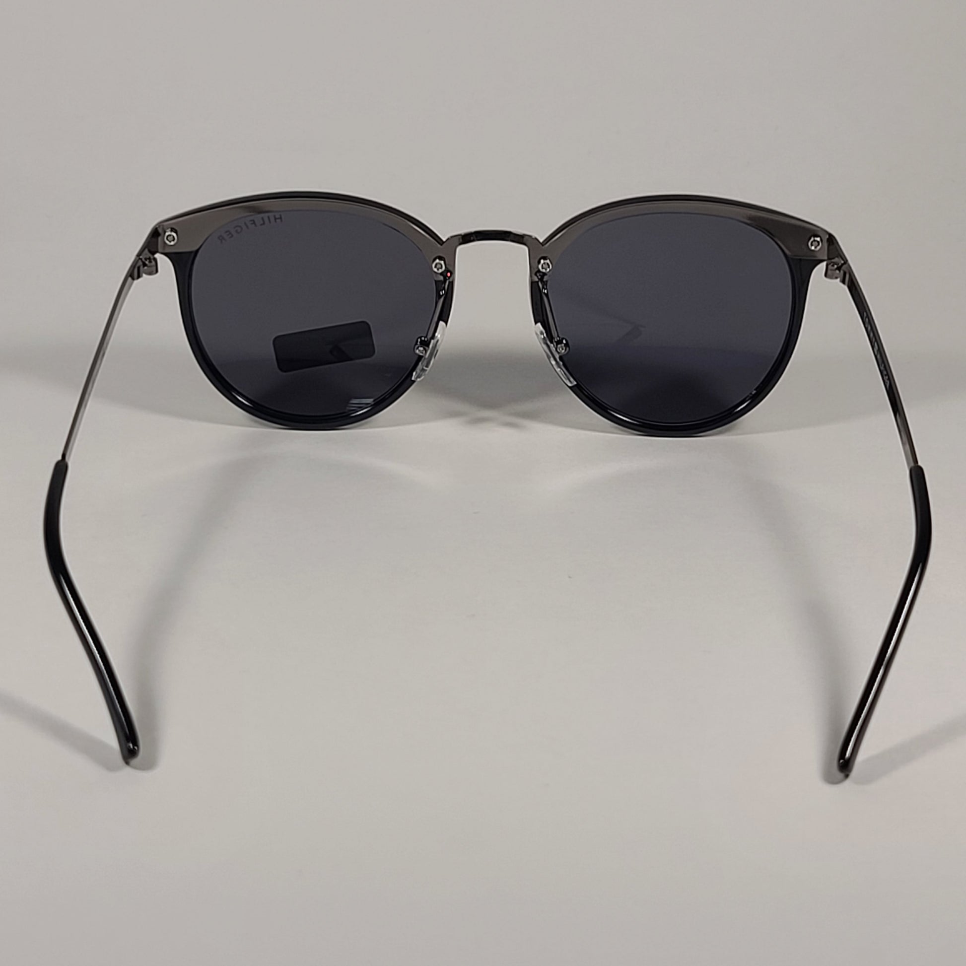 Tommy Hilfiger Lilo Round Sunglasses Black Gunmetal Frame Gray Lens LILO WP OL556 - Sunglasses