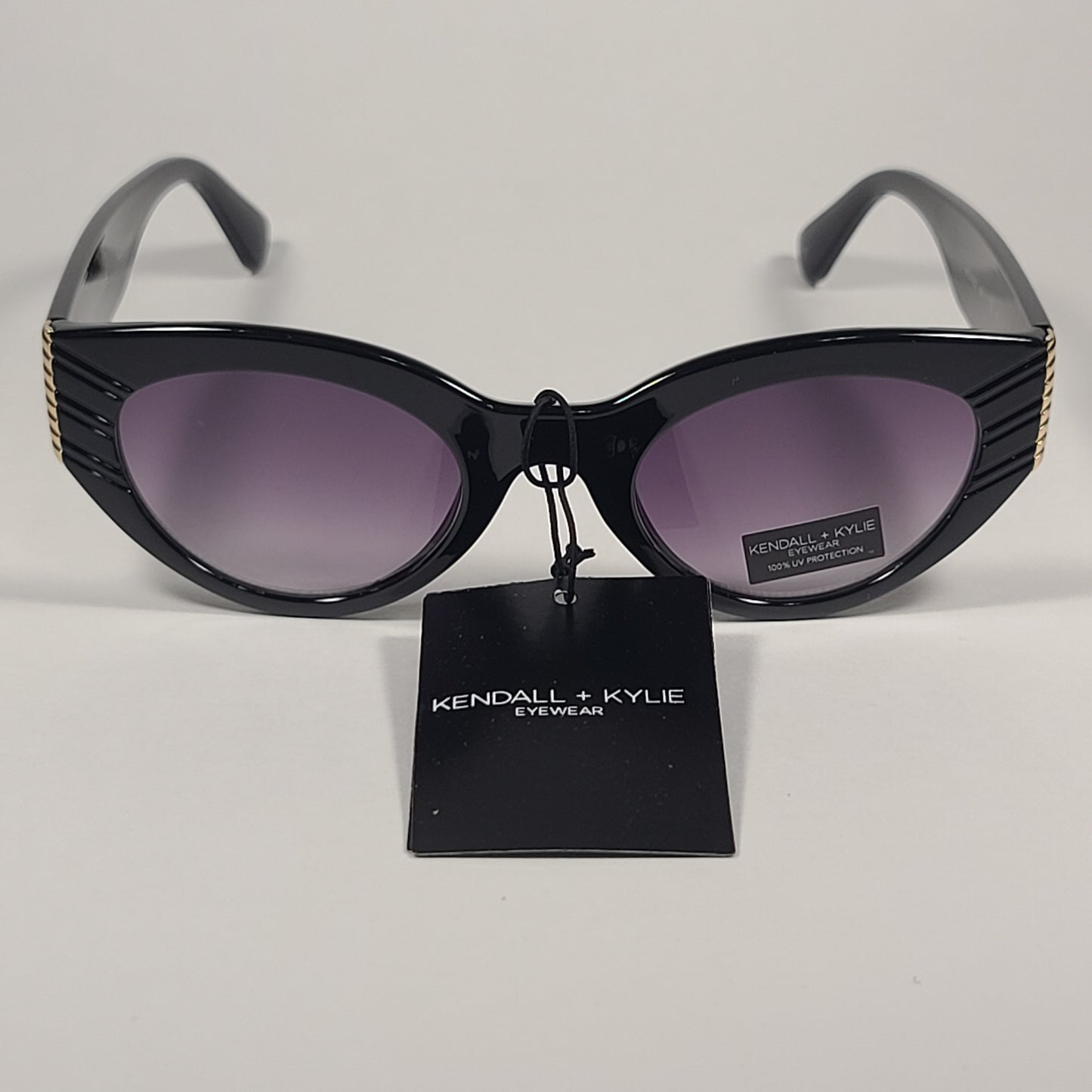 Kendall + Kylie Alexandra KK6143CE 001 Cat Eye Sunglasses Black / Smoke Gradient Lens - Sunglasses