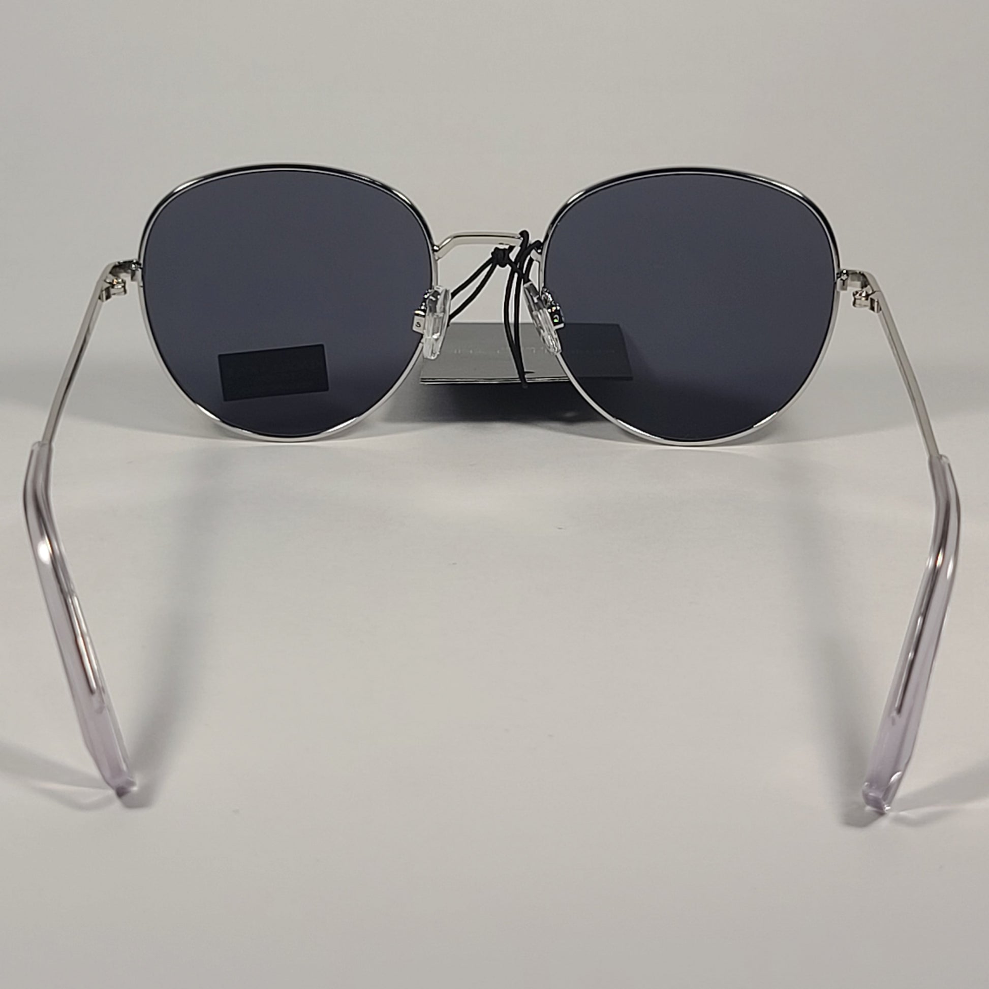 Kendall + Kylie Collins KK4072CE 035 Modified Round Sunglasses Shiny Silver Frame / Gray Lens - Sunglasses