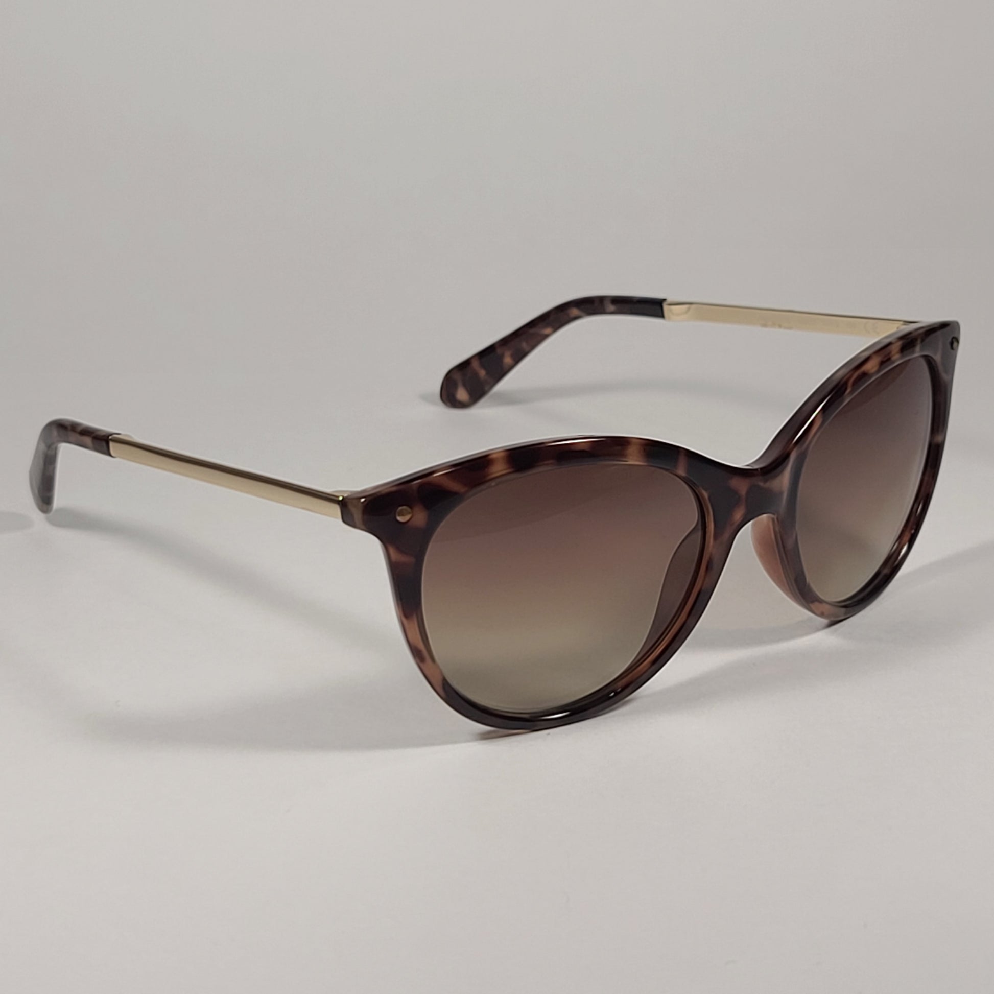 Kate Spade Amanda/O/S V08CC Cat Eye Sunglasses Brown Tortoise Brown Gradient Lens - Sunglasses