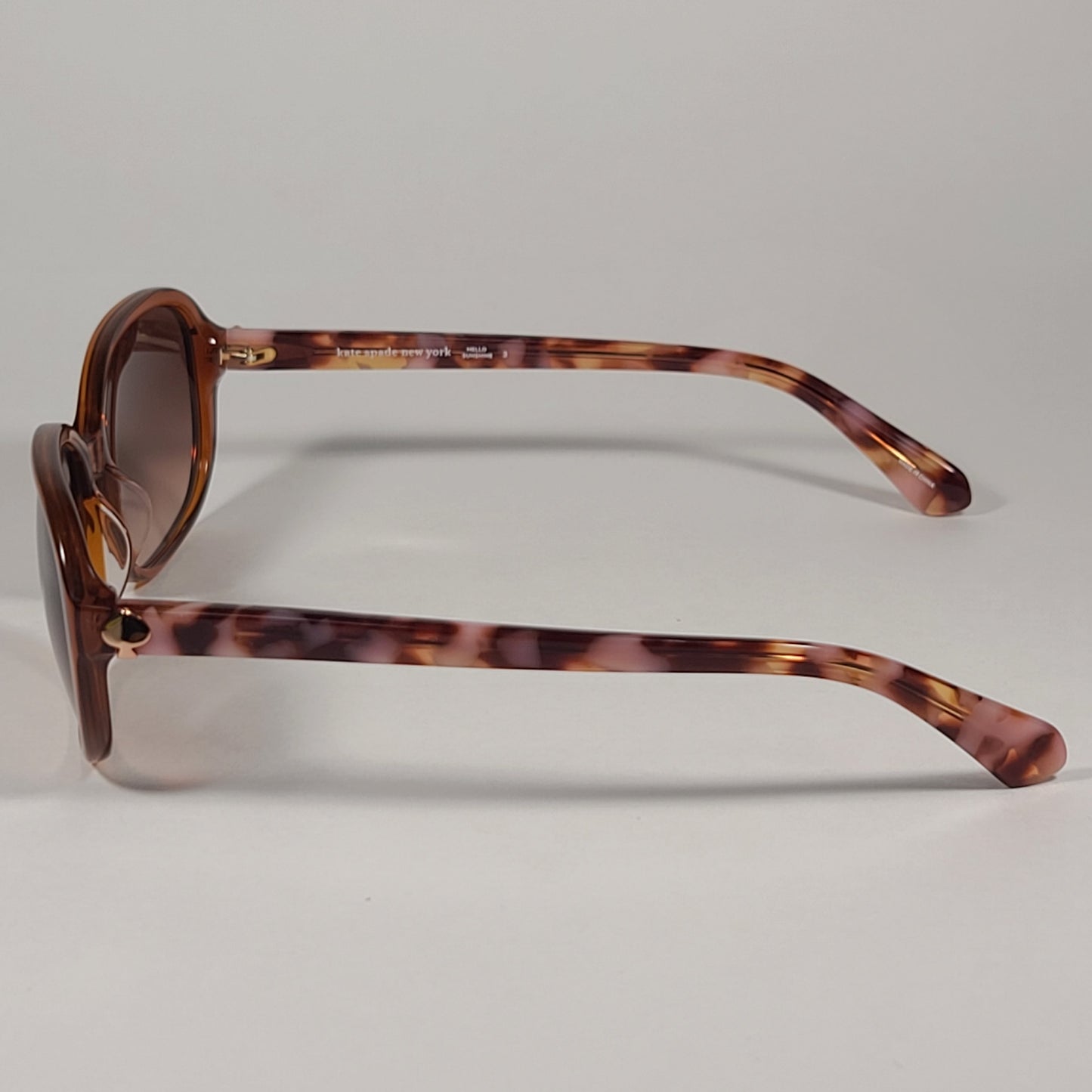 Kate Spade Izabella/G/S 90QHA Flat Oval Sunglasses Brown Frame Brown Gradient Lens - Sunglasses