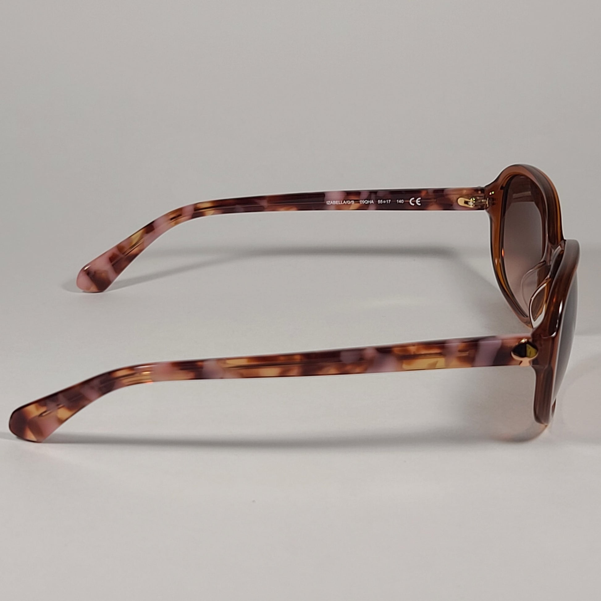 Kate Spade Izabella/G/S 90QHA Flat Oval Sunglasses Brown Frame Brown Gradient Lens - Sunglasses